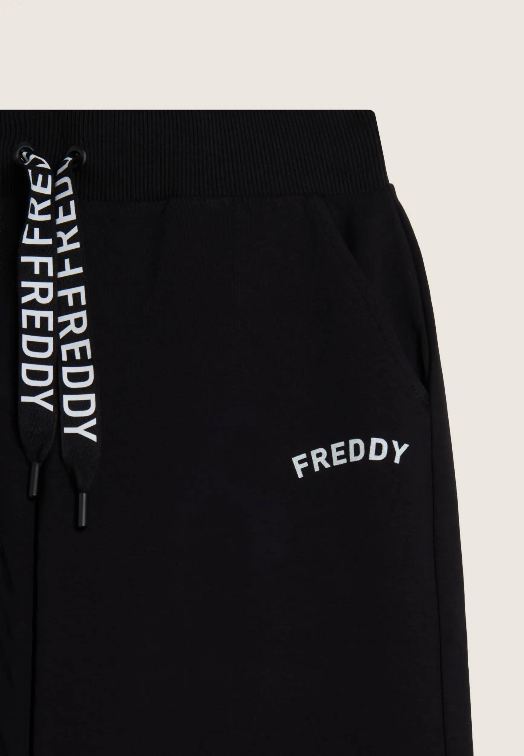 Broek met rechte pijpen en FREDDY-trekkoord met logo 7/7