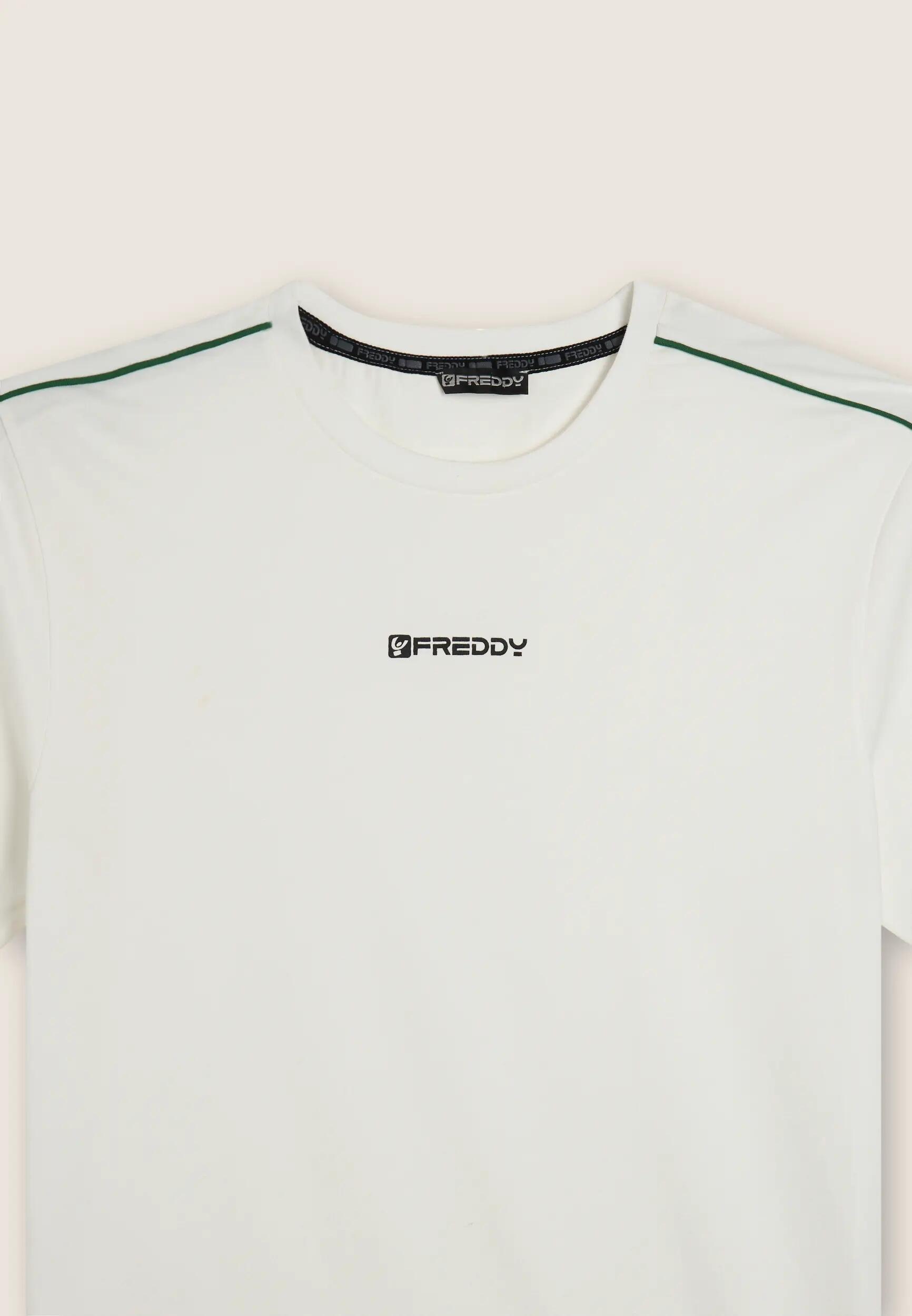 T-shirt en jersey élastique avec coutures de couleur contrastée 6/6