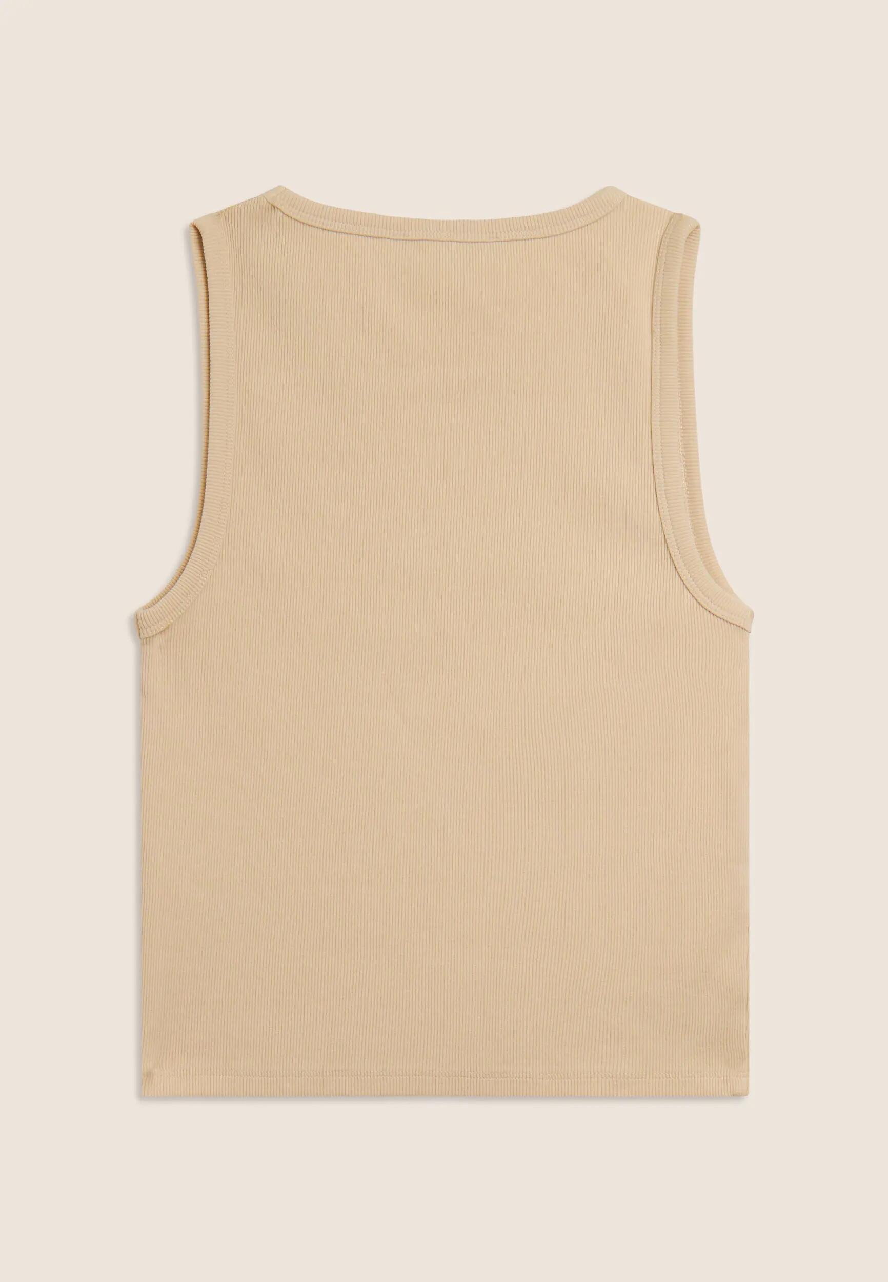 Camiseta sin mangas cropped con logotipo FREDDY bordado 5/6