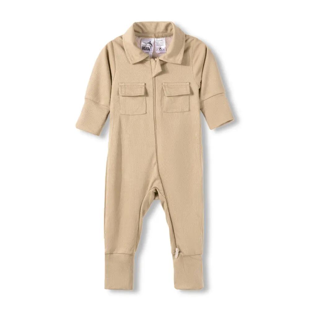 UV Defender Baby Onesie - Beige