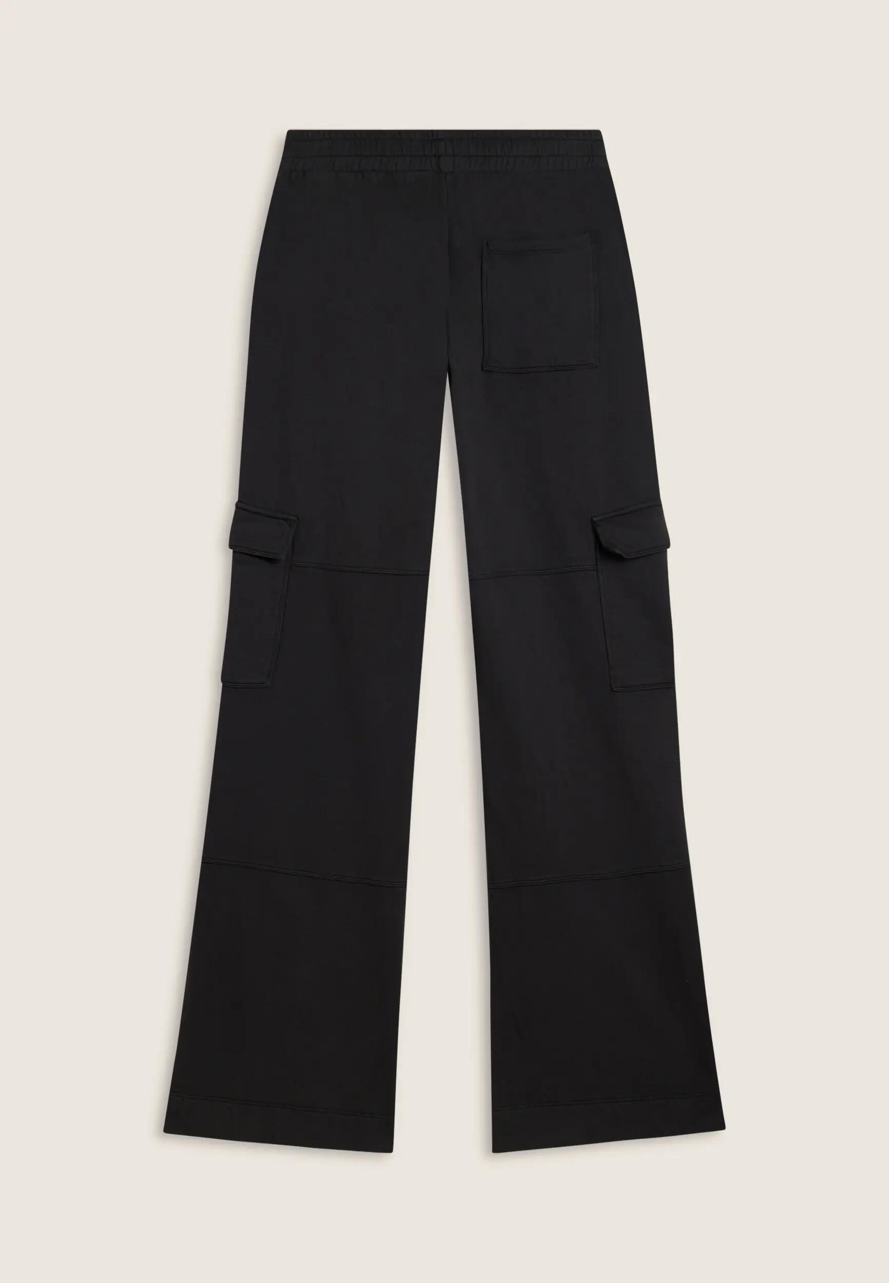 Pantalon cargo à jambe large en molleton avec de grandes poches 5/6