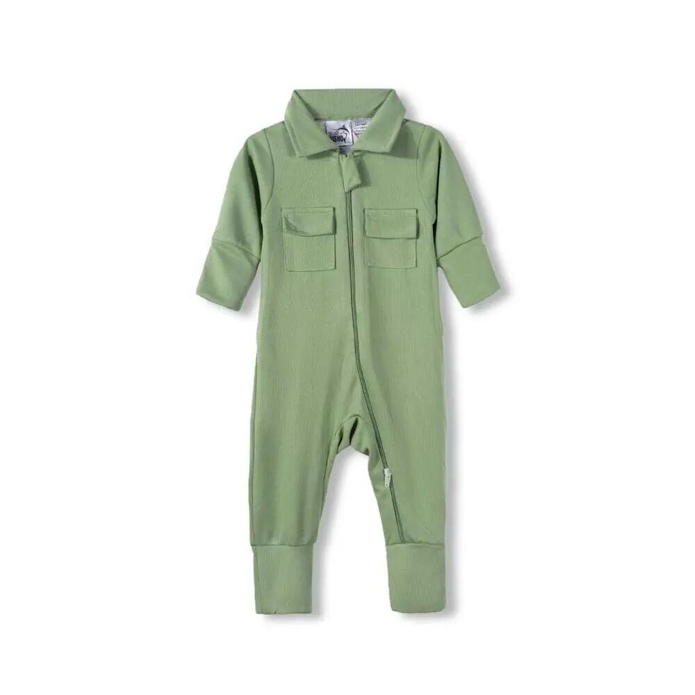 UV Defender Baby Onesie - Sage Green