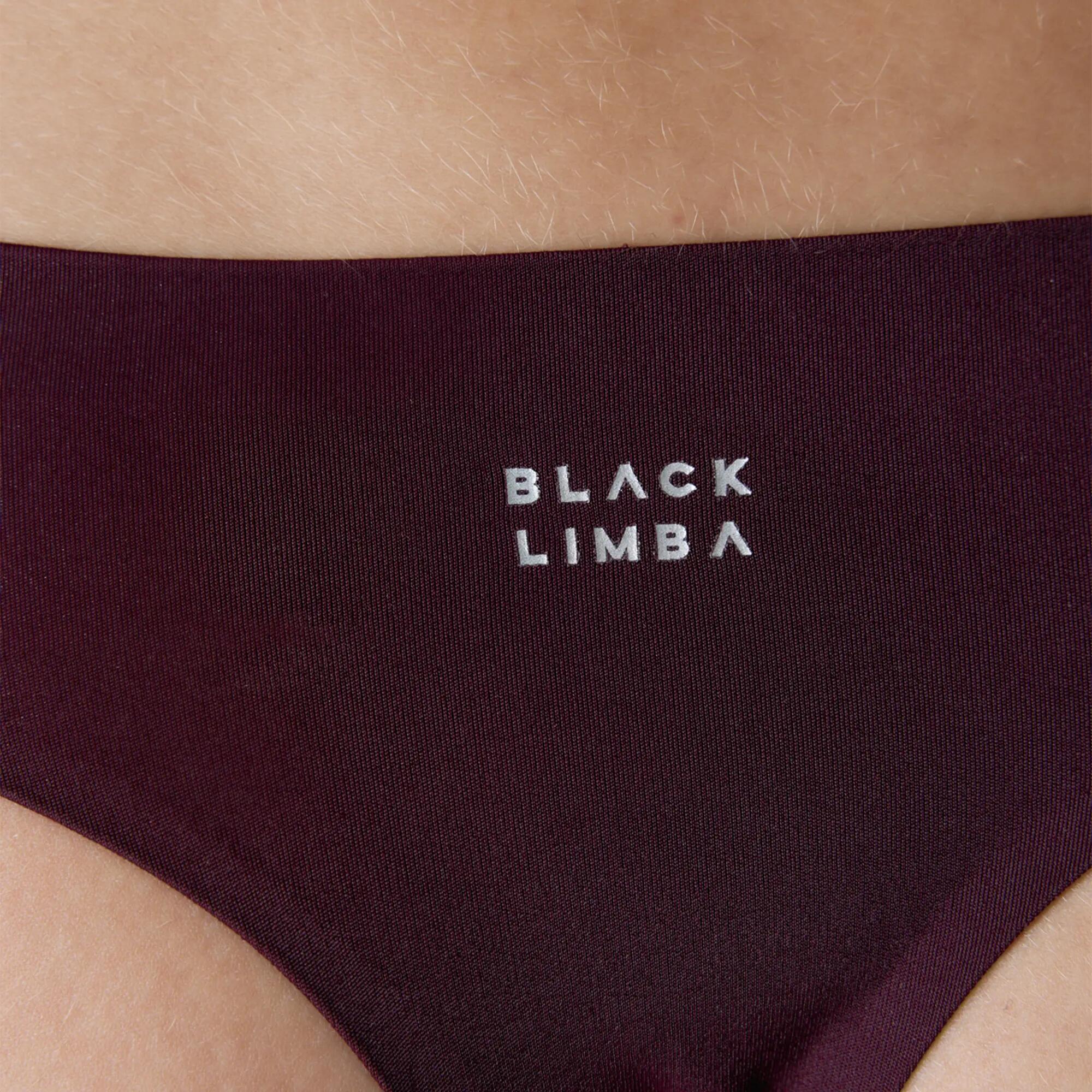 Thong Uma pour femmes Black Limba Burgundy invisible 3/5