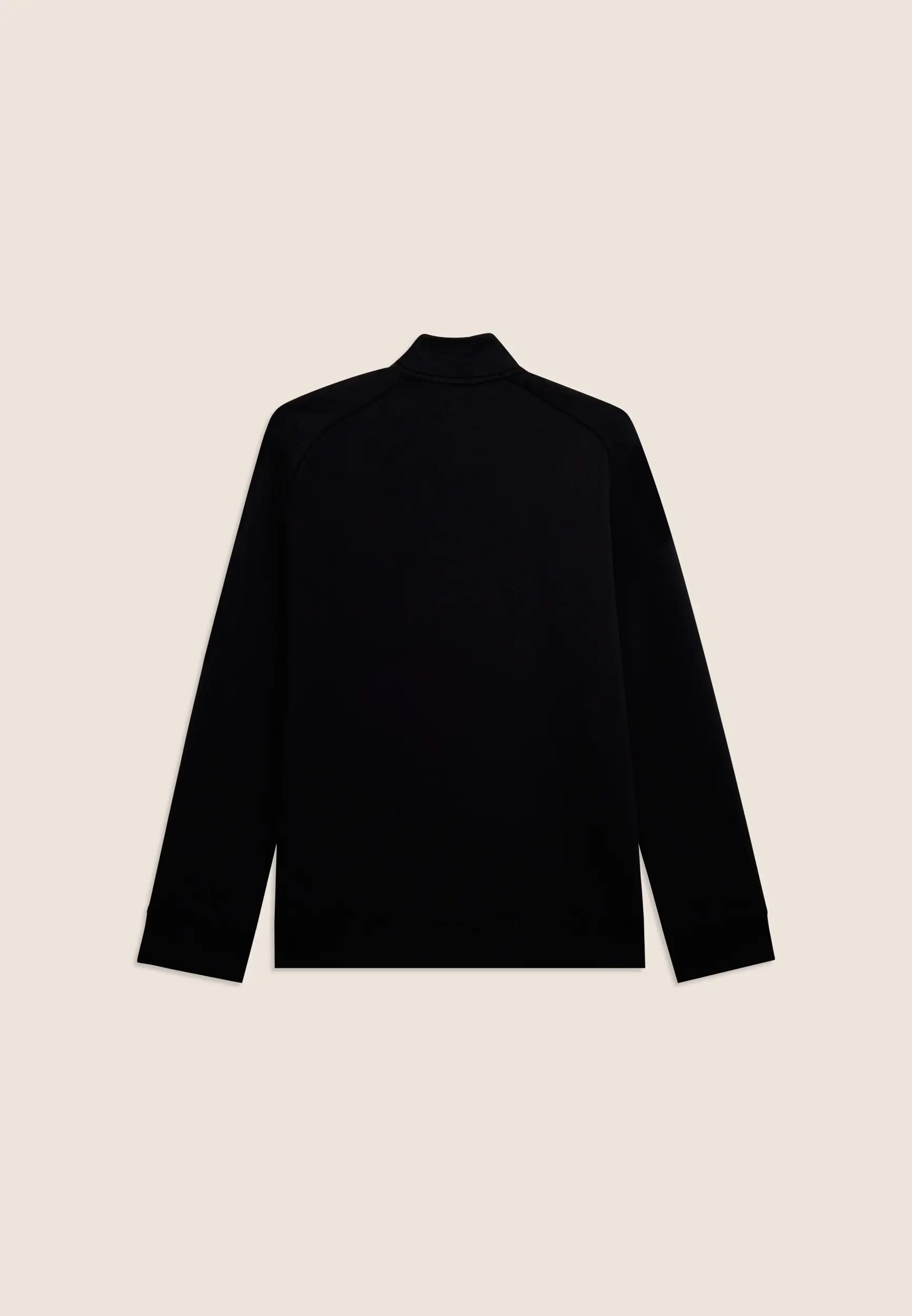 Sweat-shirt à fermeture éclair intégrale à col montant en tissu technique 6/7