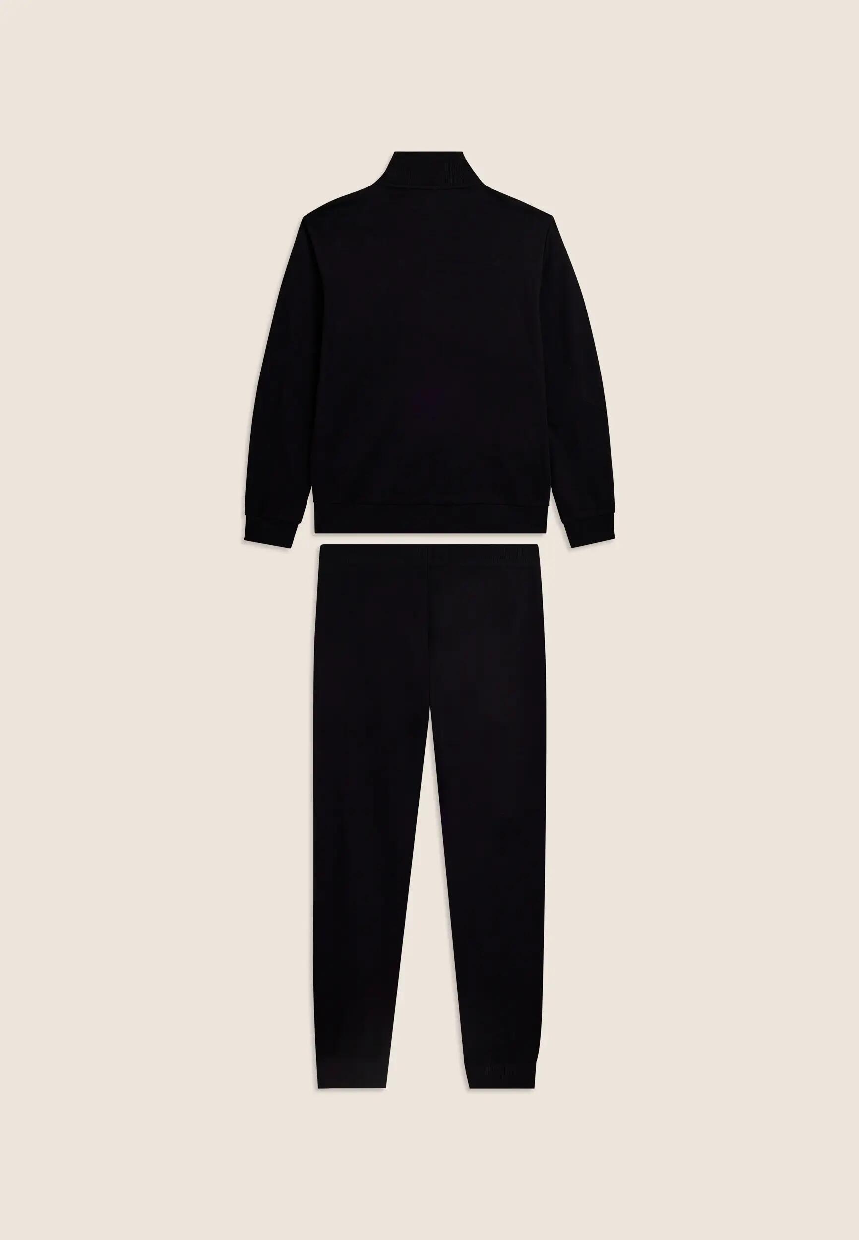 Survêtement zippé et à col montant pour homme en tissu de coton interlock 6/8