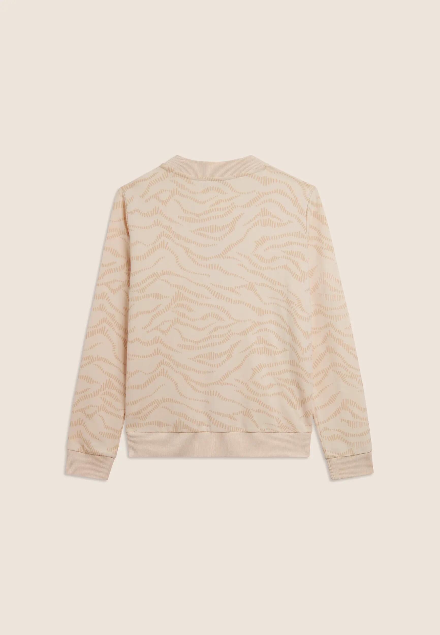 Sweat-shirt zippé avec col veste bomber et motif graphique 5/6