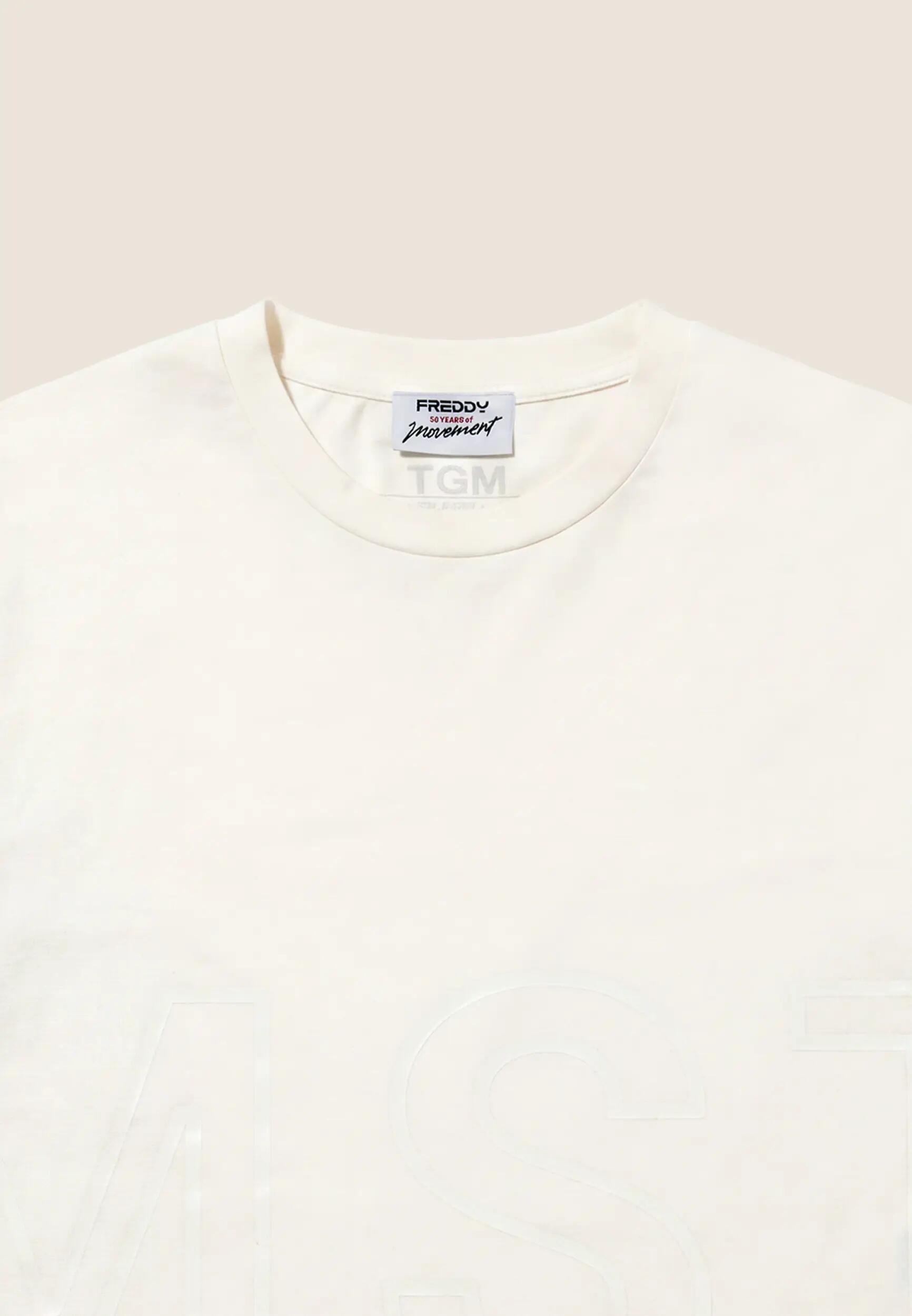Camiseta cropped confort fit para mujer con maxiestampado 6/6