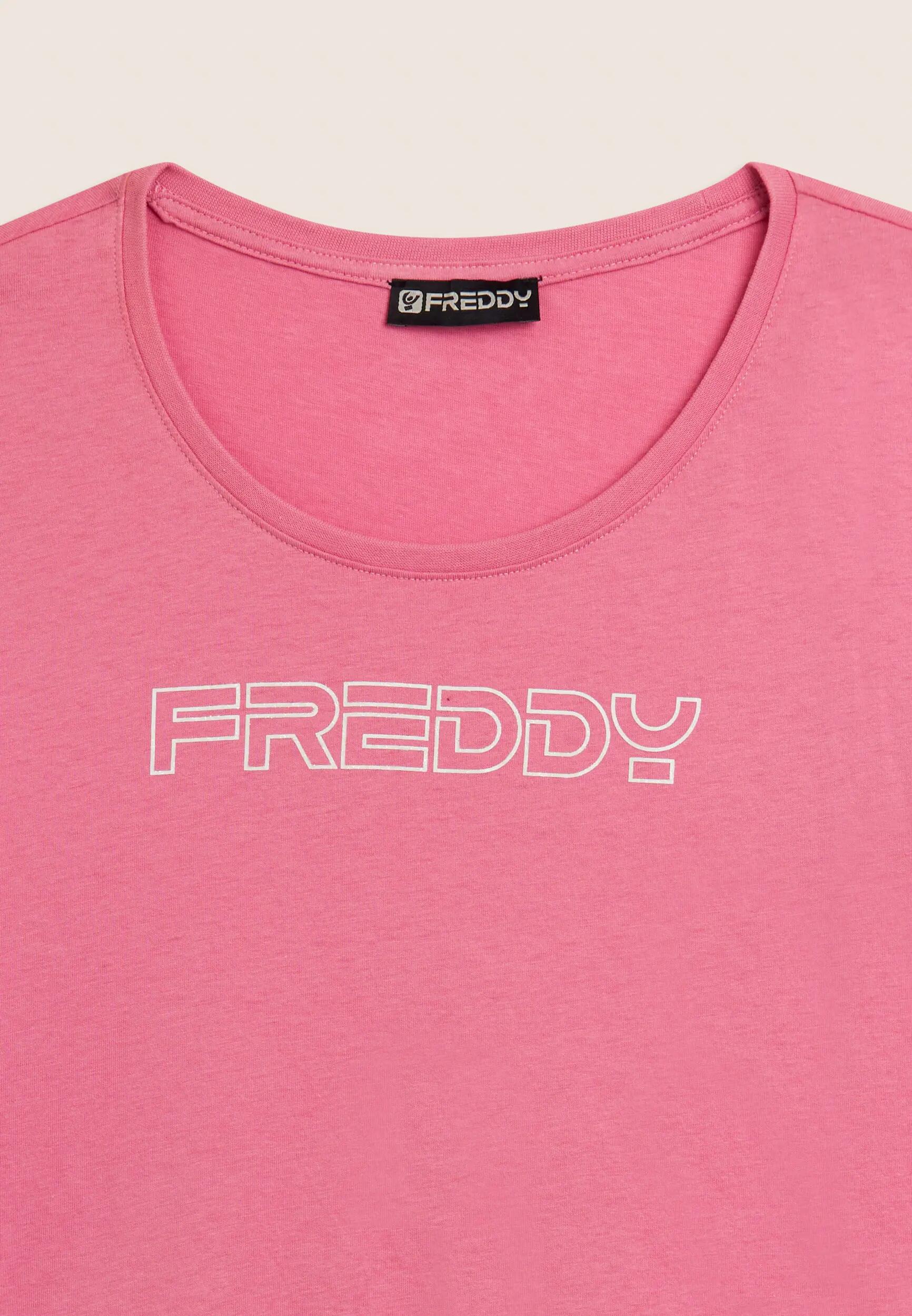 T-shirt à manches courtes avec le logo FREDDY en contour pailleté 6/6