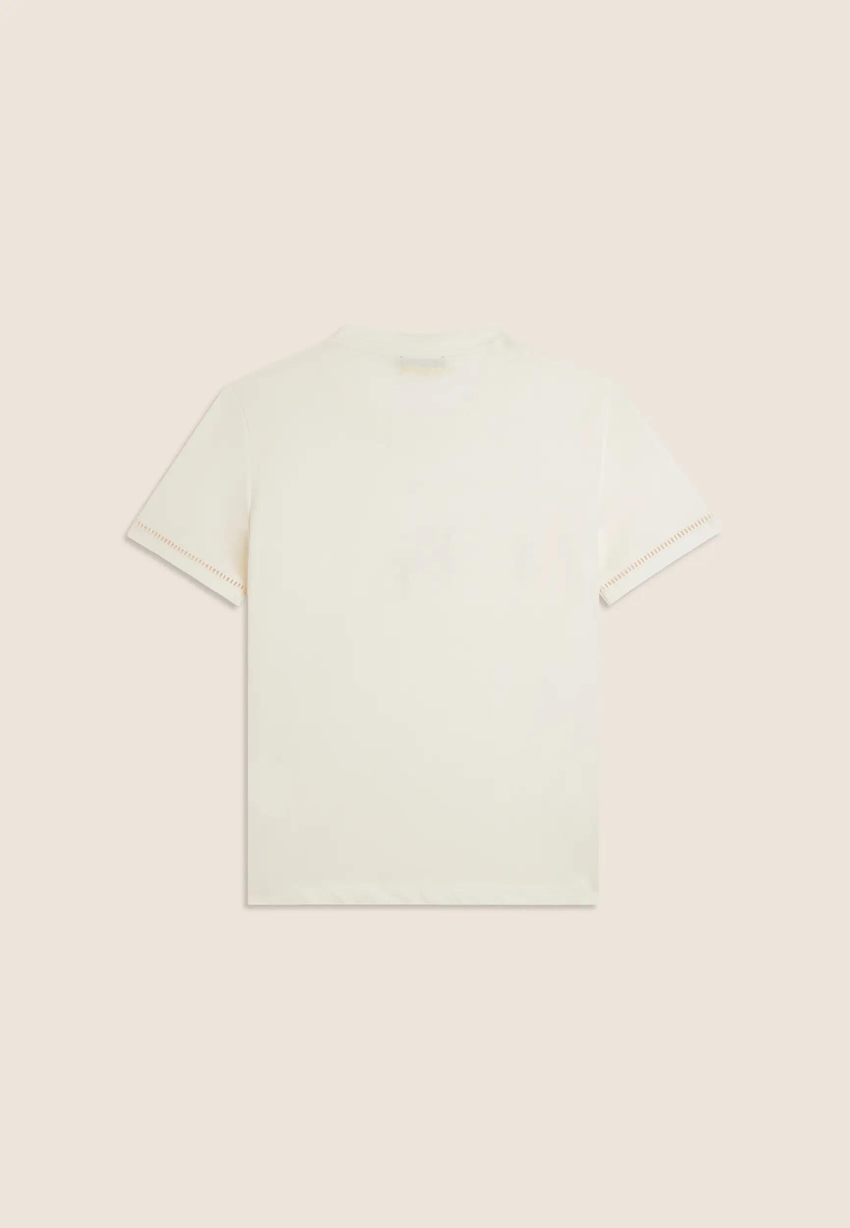 T-shirt à col ras du cou avec broderie du logo perforé 5/6