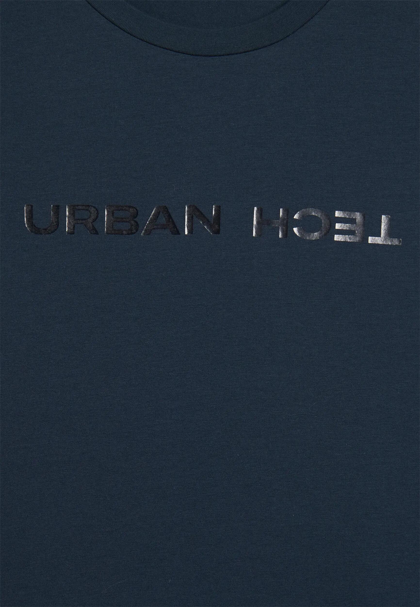 Regular T-shirt met raglanmouwen en dubbele glanzende print 6/6