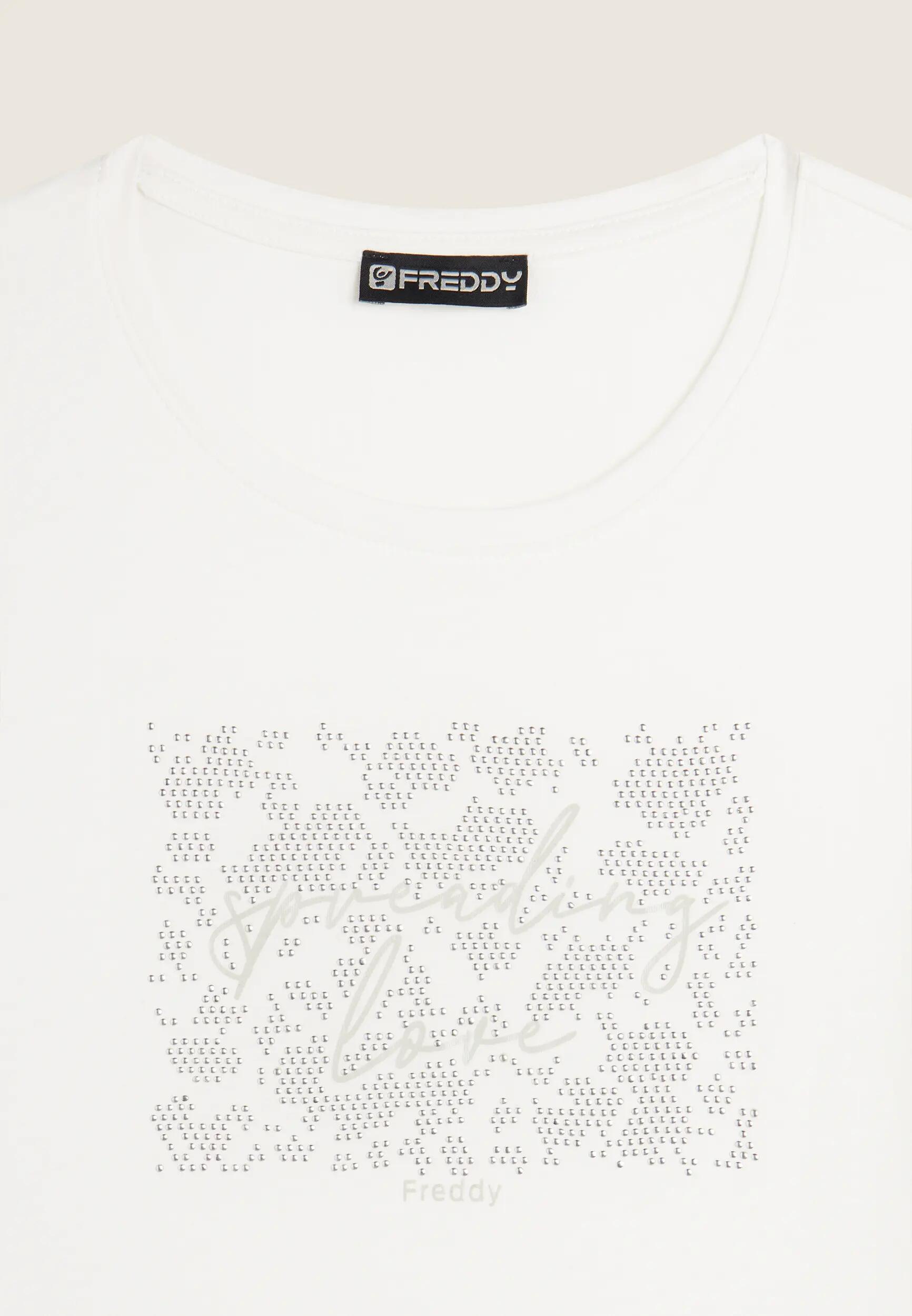 T-shirt confortable pour femmes avec lettrages en paillettes 7/7