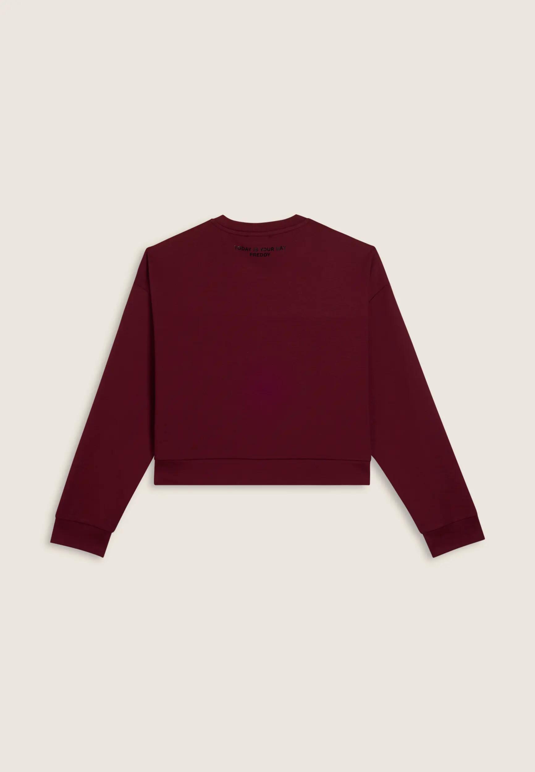 Sudadera para mujer de cuello redondo con estampado fotográfico 5/6