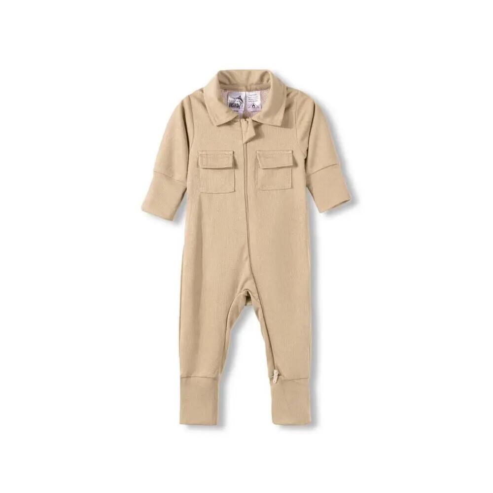 UV Defender Baby Onesie - Beige