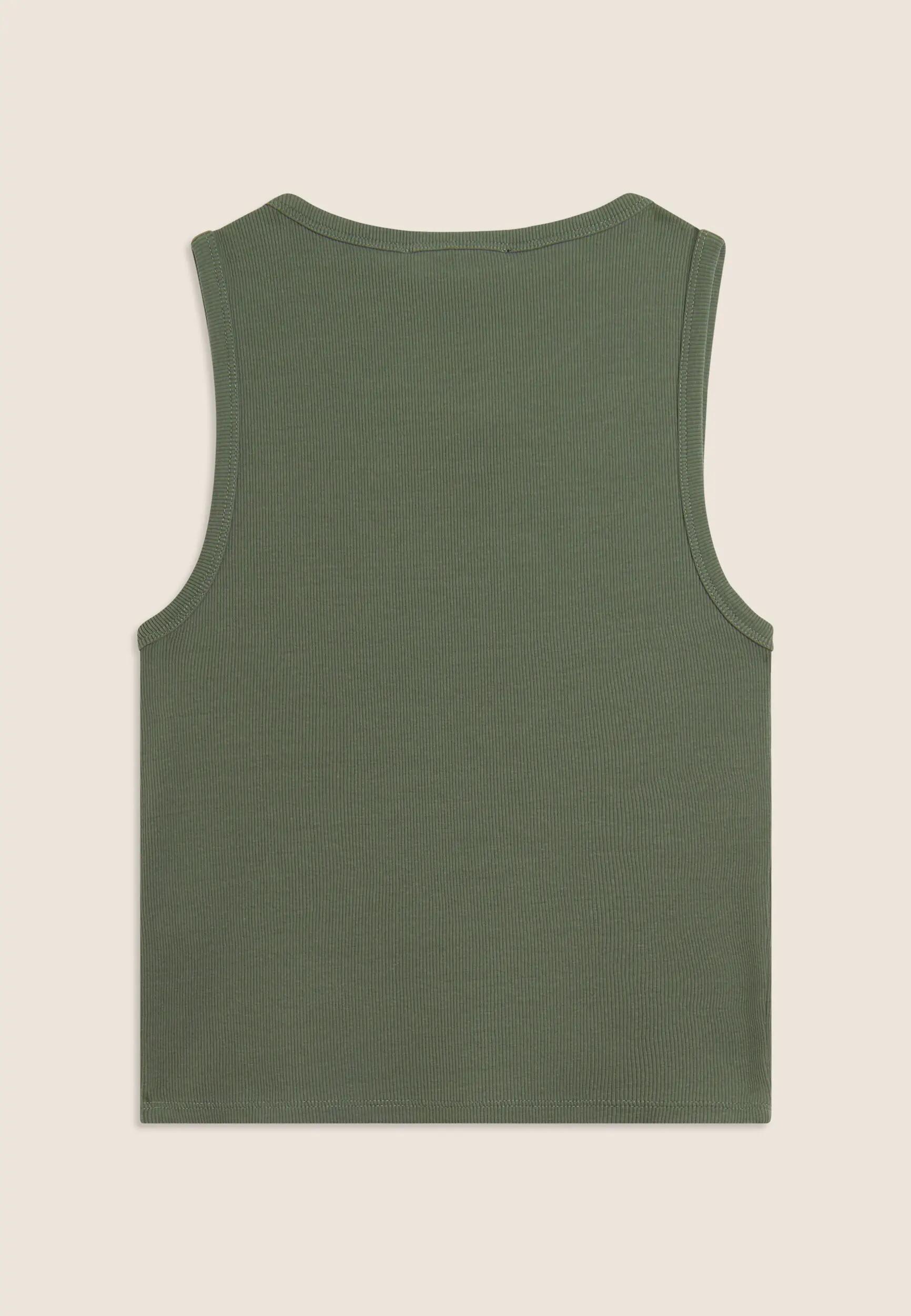Camiseta sin mangas cropped con logotipo FREDDY bordado 5/6