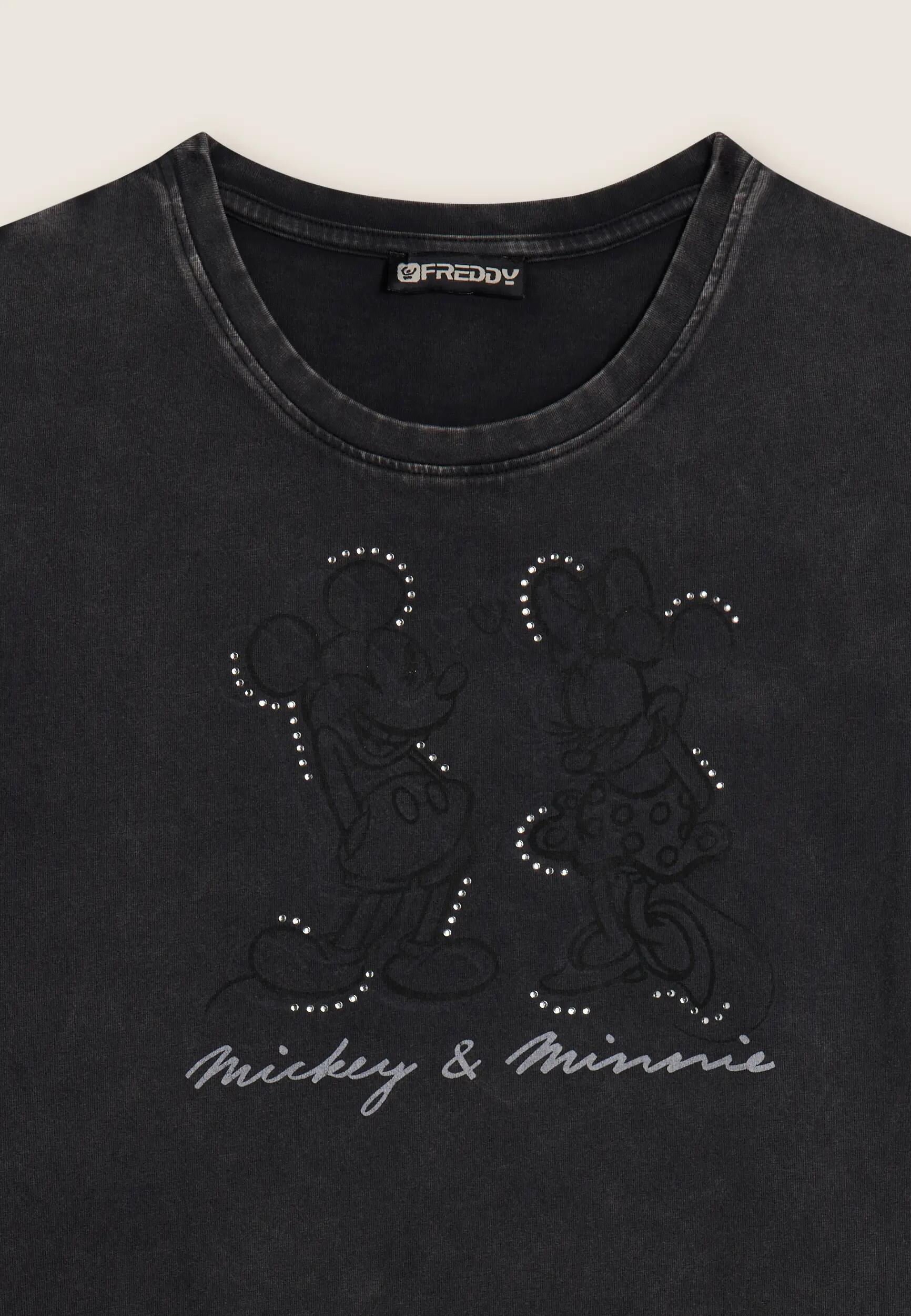 Camiseta para mujer con estampado Disney y strass 6/6