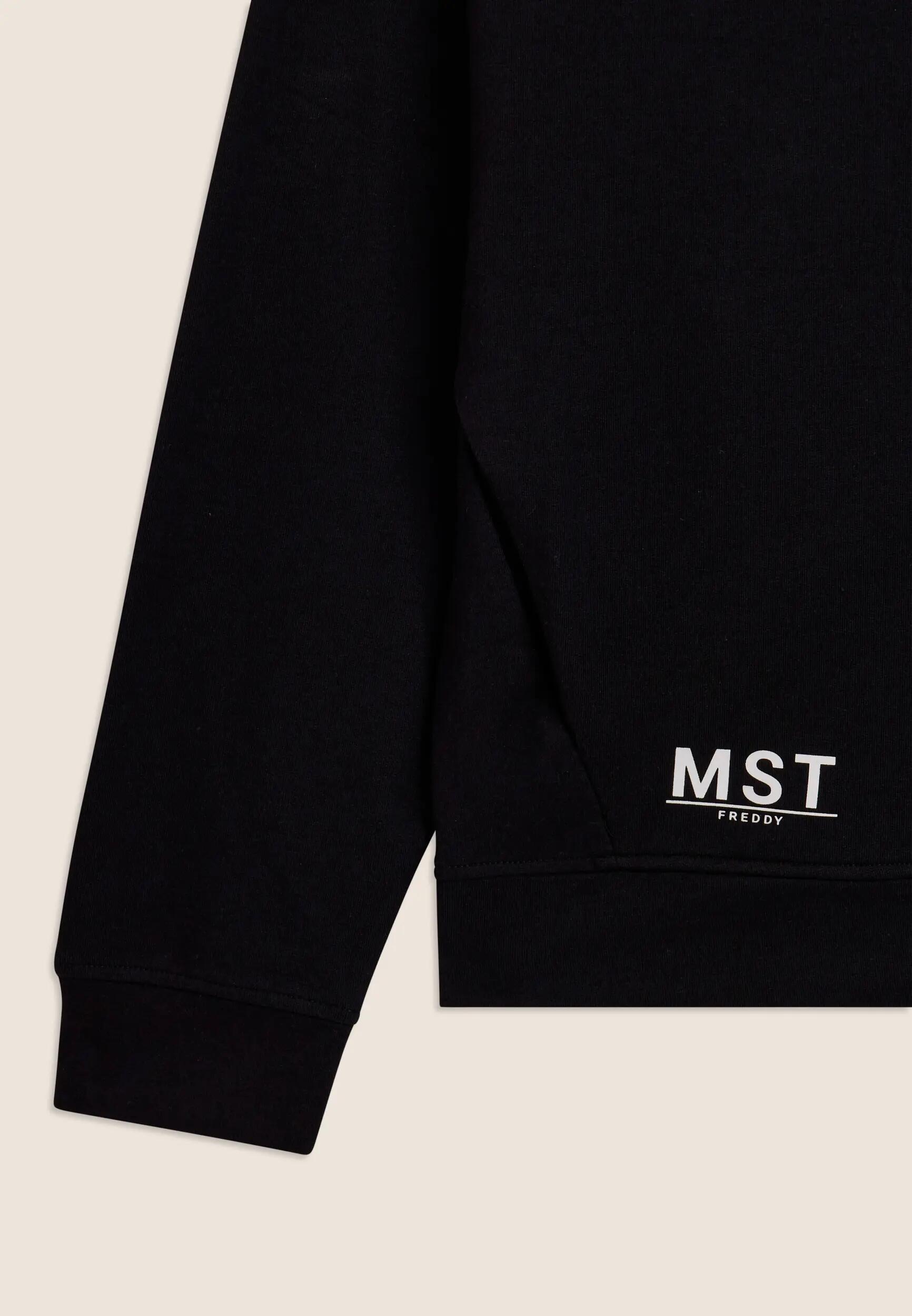 Sudadera cropped con capucha y cremallera y estampado MST 6/6