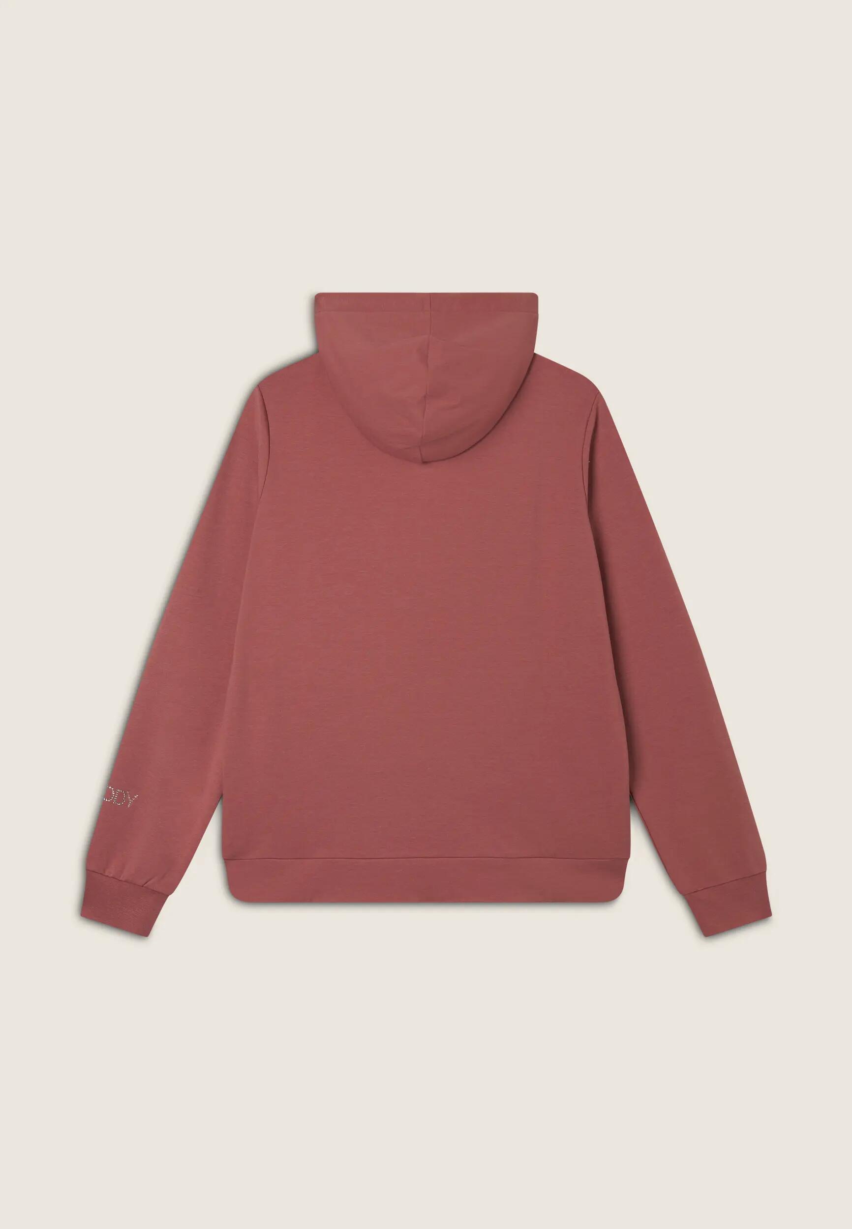 Sudadera con capucha y cremallera y logotipo FY en strass 6/7