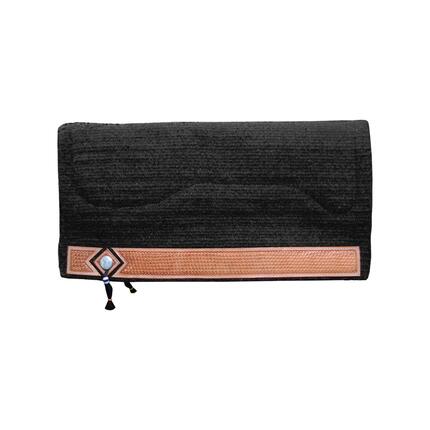 Tapis de selle western show en alpaga panier
