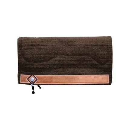 Tapis de selle western show en alpaga panier