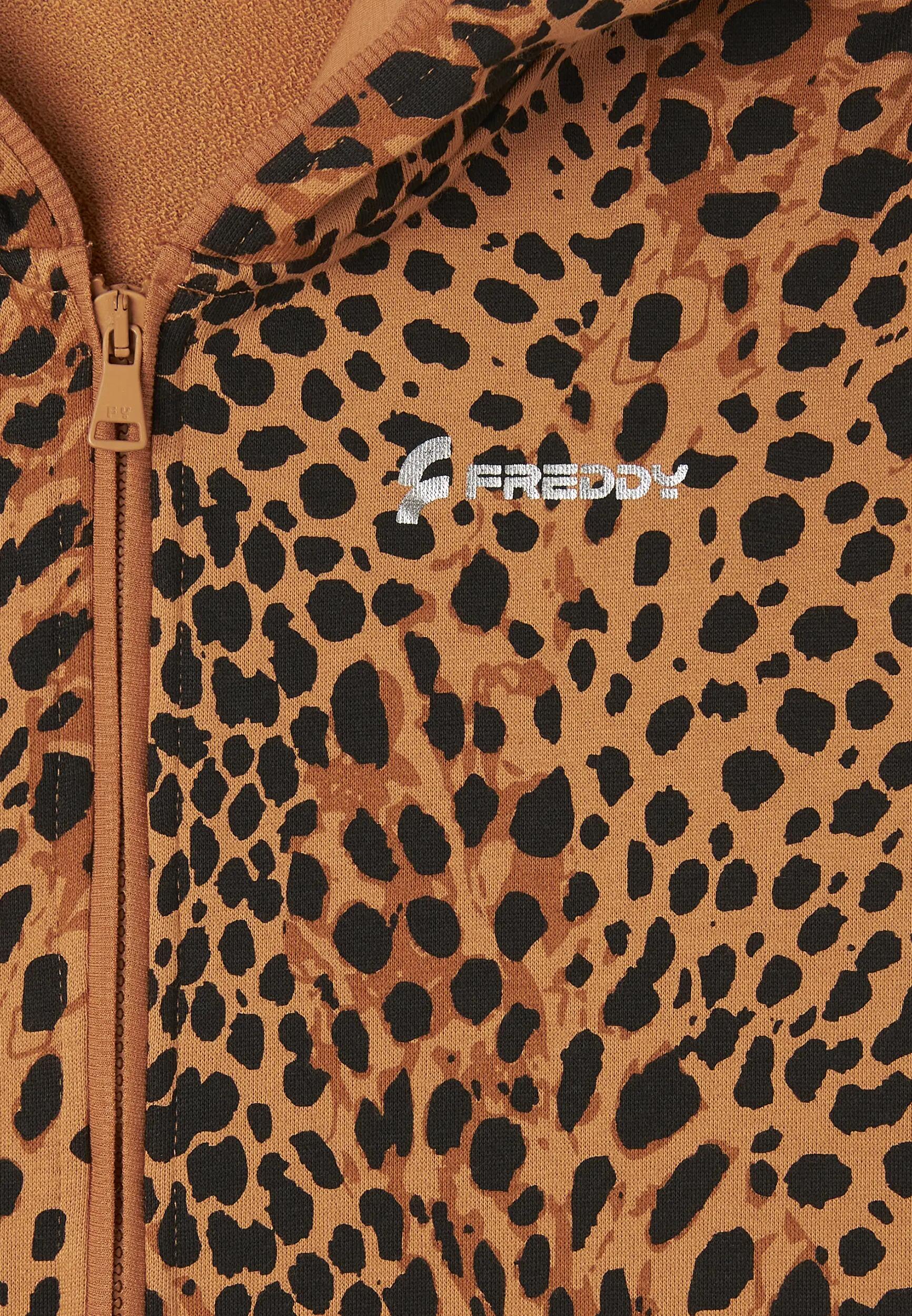 Sweat-shirt raccourci avec fermeture à glissière et capuche animalier 7/7