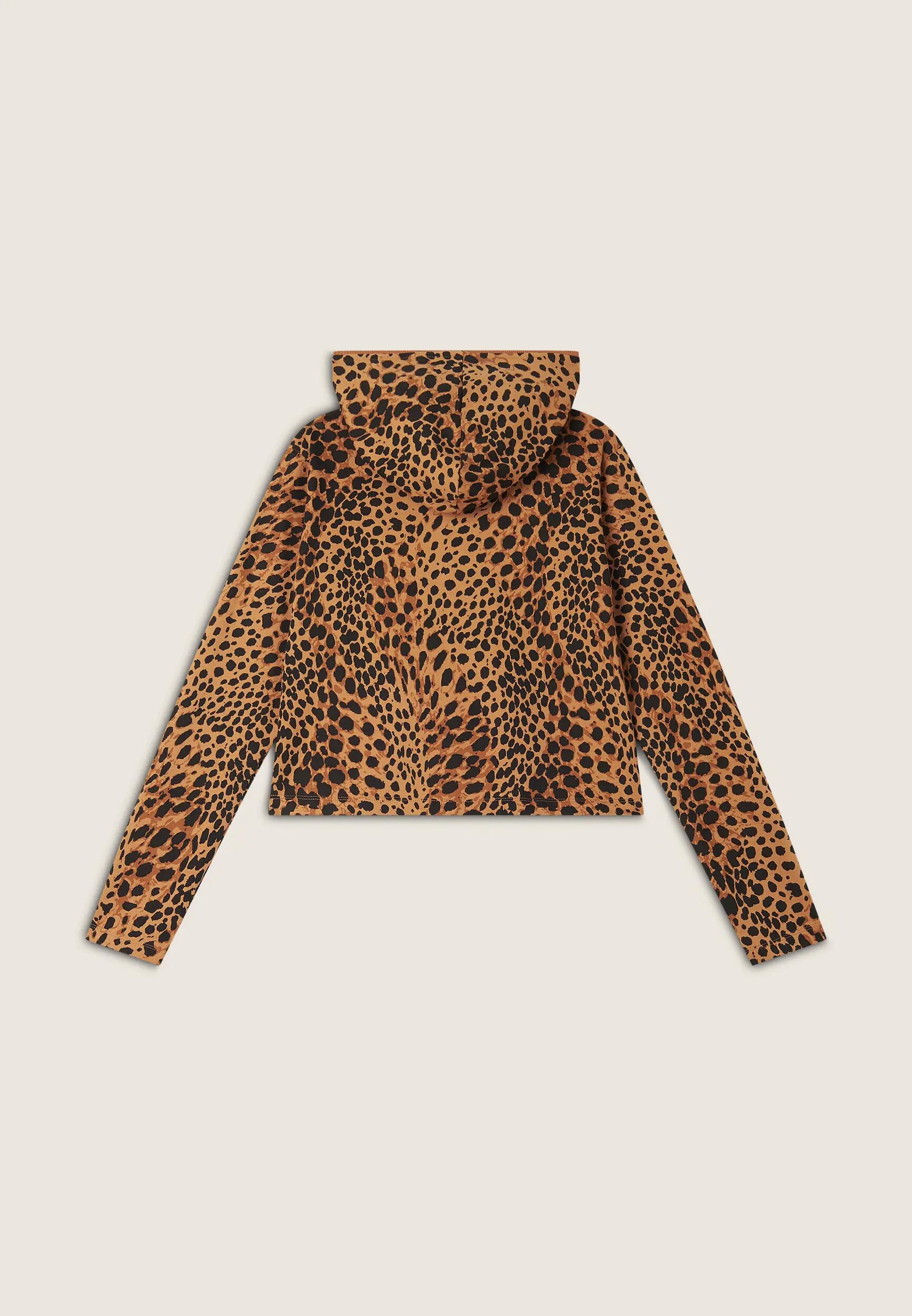 Sweat-shirt raccourci avec fermeture à glissière et capuche animalier 6/7