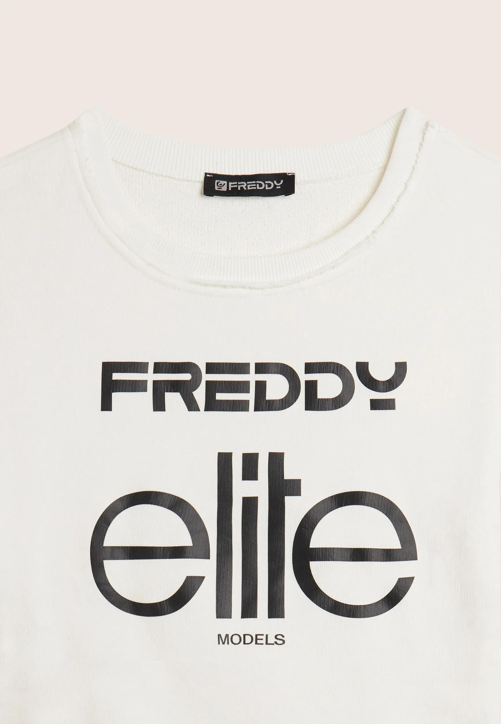Sweat-shirt court à col rond pour femmes conçu par Freddy pour ELITE 7/7