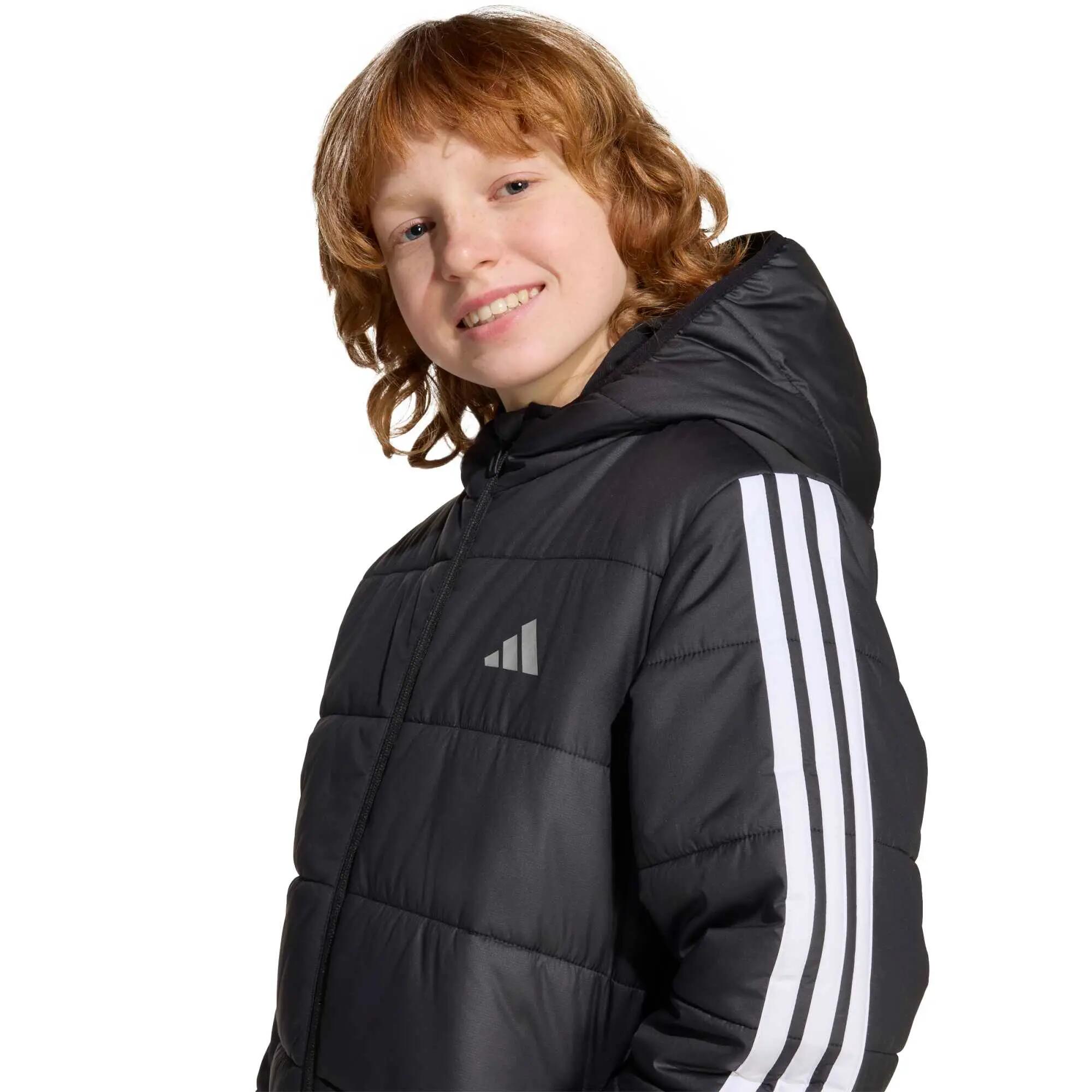 Essentials 3-Streifen gefütterte Kinderjacke 12/13
