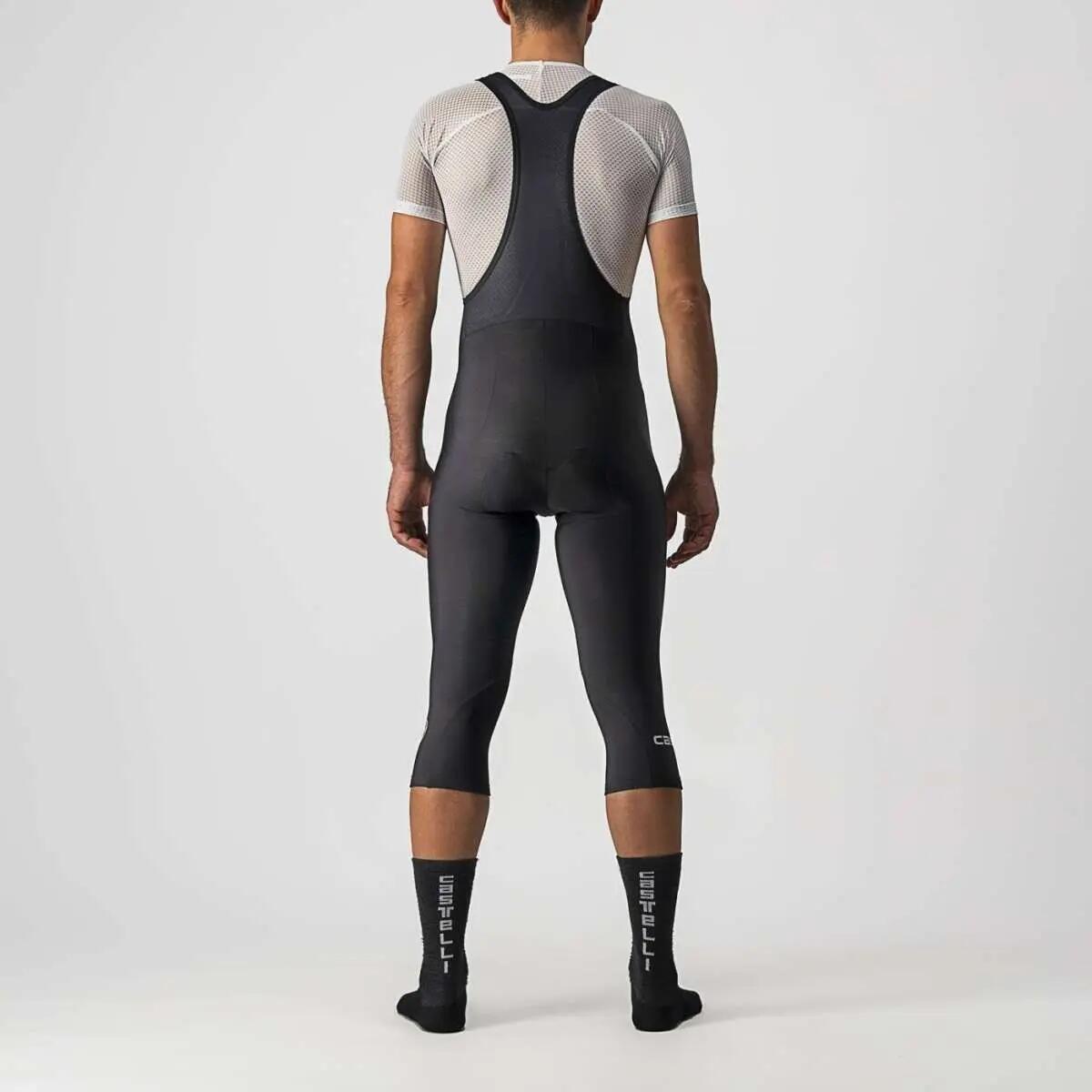 Castelli Entrata Thermal 3/4 Bib Tights Black 2/4