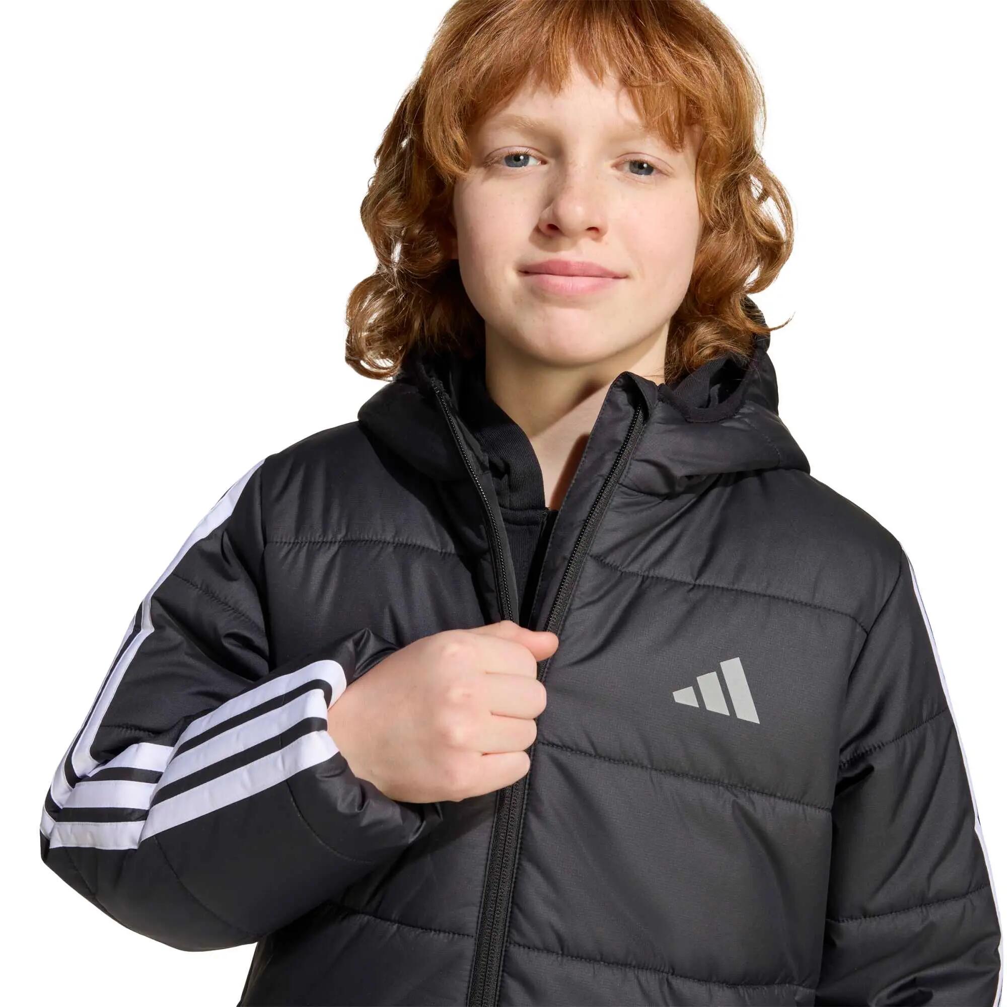 Essentials 3-Streifen gefütterte Kinderjacke 11/13