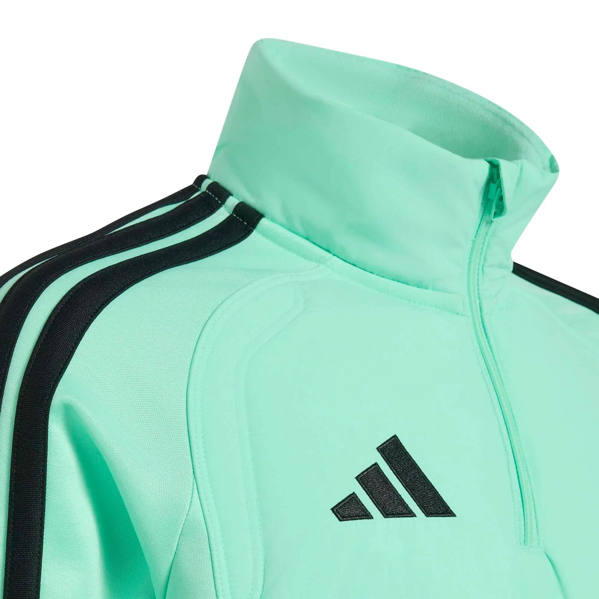 Sudadera Adidas Tiro 26 Winter Top verde con media cremallera para niño 7/9