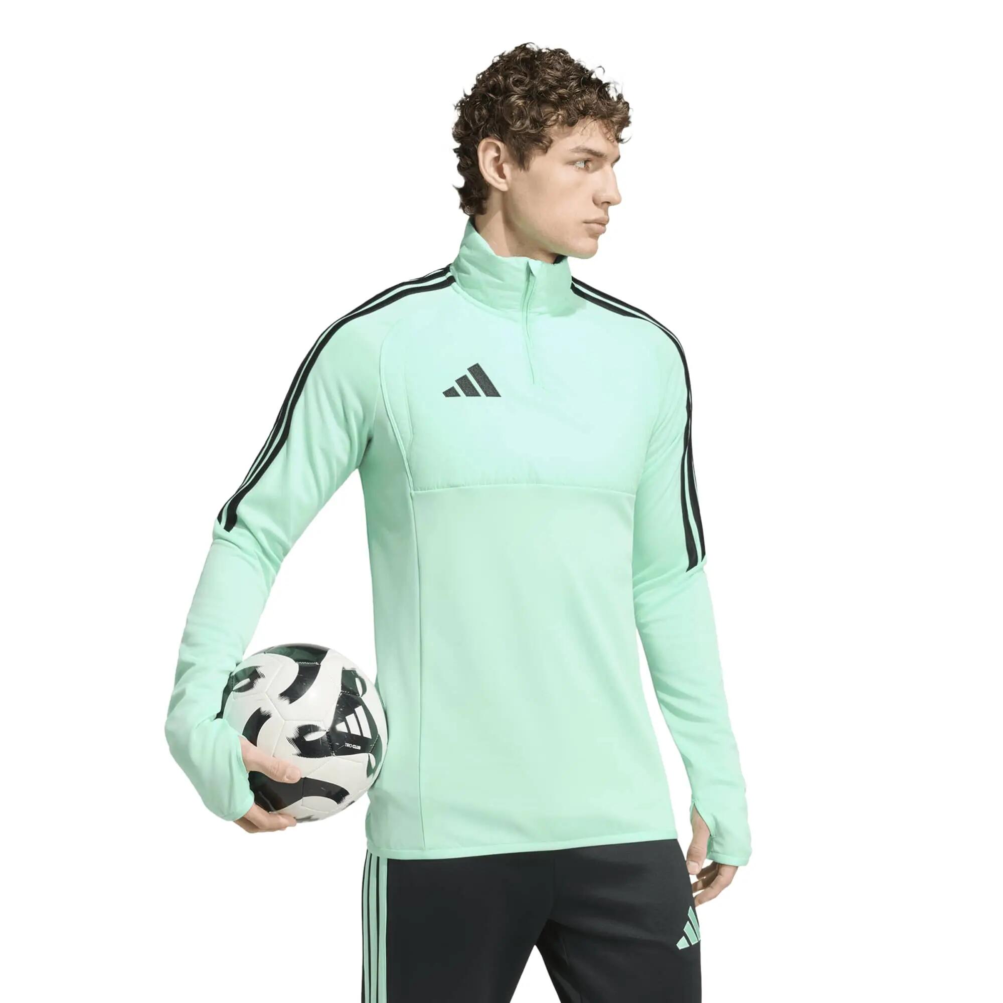 Camisolas de lã polar para homem Adidas Tiro 26 Verde. 6/10