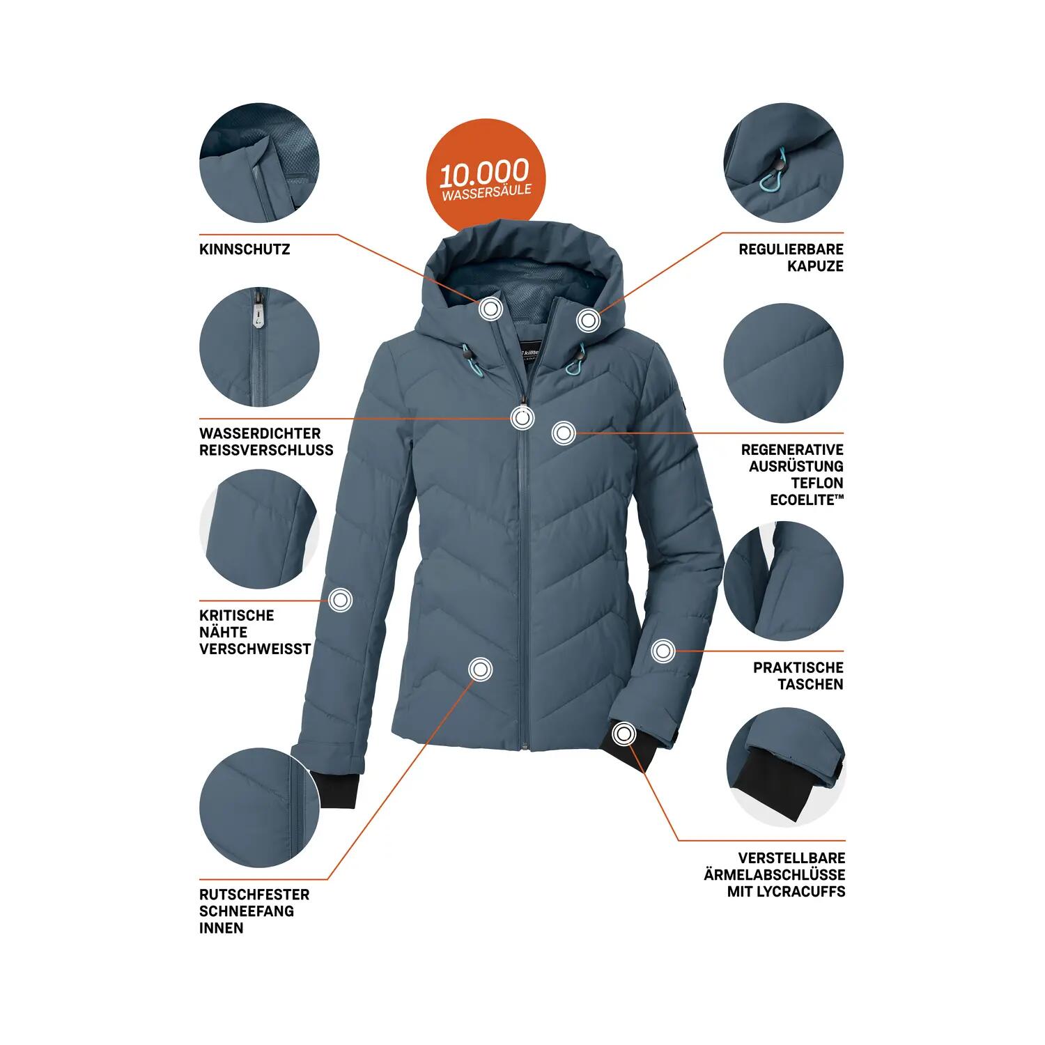 Damen Ski-Steppjacke KSW 31 WMN SKI QLTD JCKT 5/6
