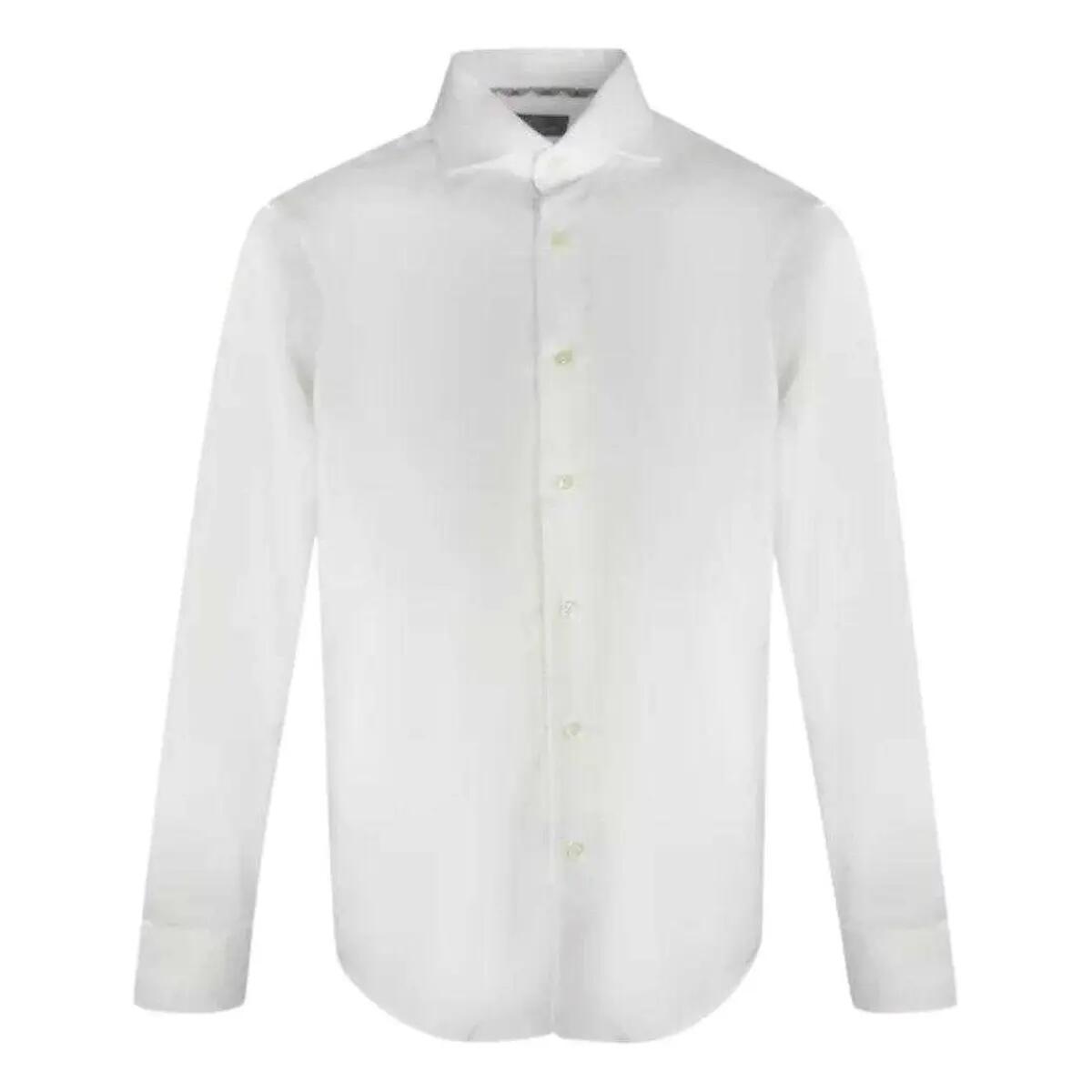 Aquascutum Mens Plain Long-Sleeved Shirt