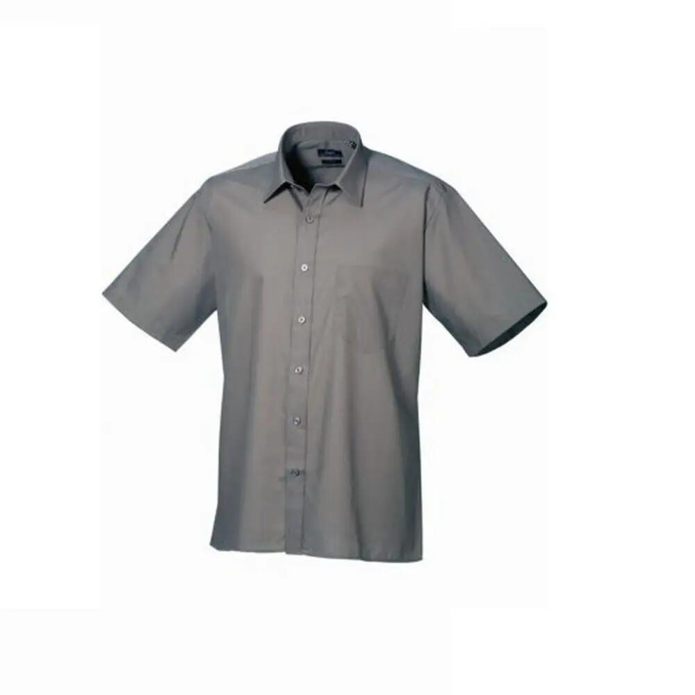 Premier Mens Short Sleeve Poplin Shirt