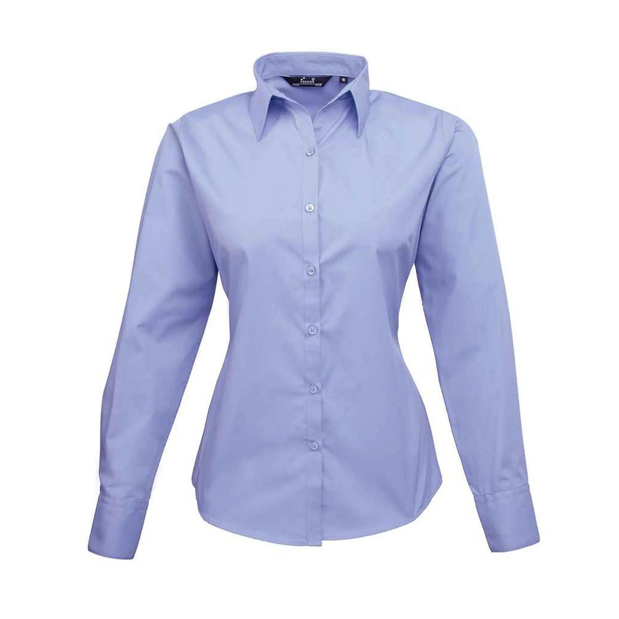 Premier Womens/Ladies Long-Sleeved Shirt