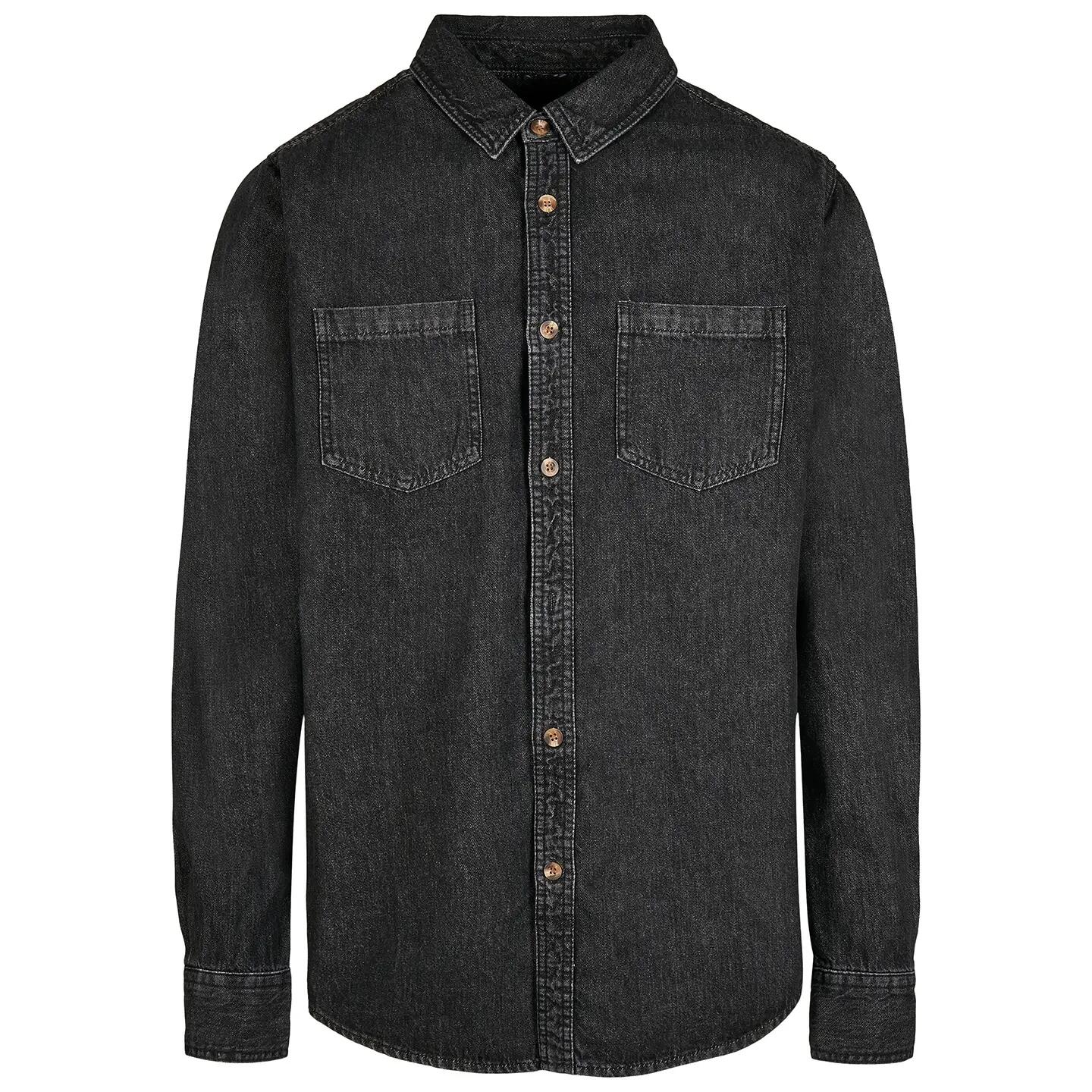 Build Your Brand Mens Denim Shirt