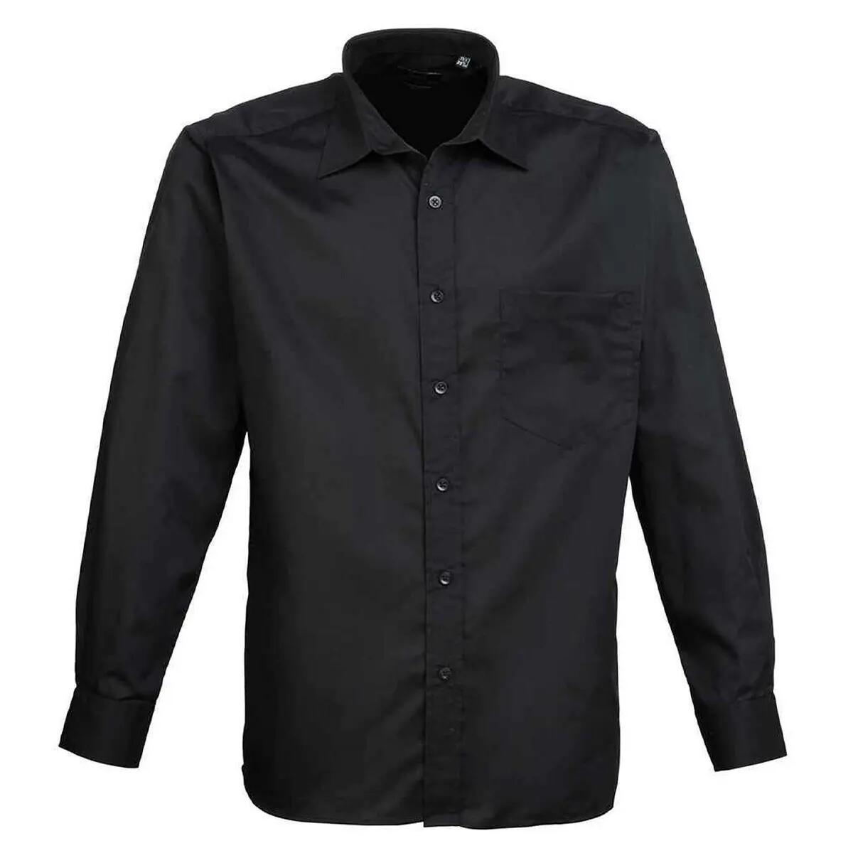 Premier Mens Poplin Long-Sleeved Shirt
