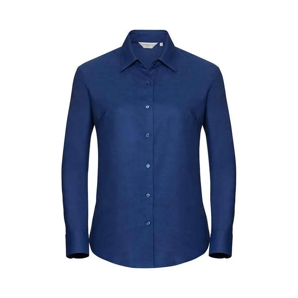 Russell Womens/Ladies Oxford Easy-Care Long-Sleeved Shirt