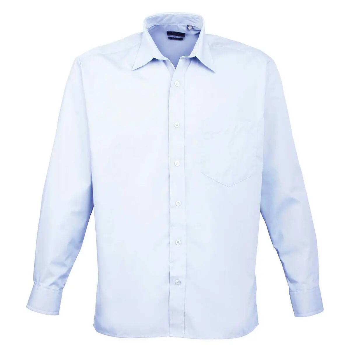 Premier Mens Poplin Long-Sleeved Shirt