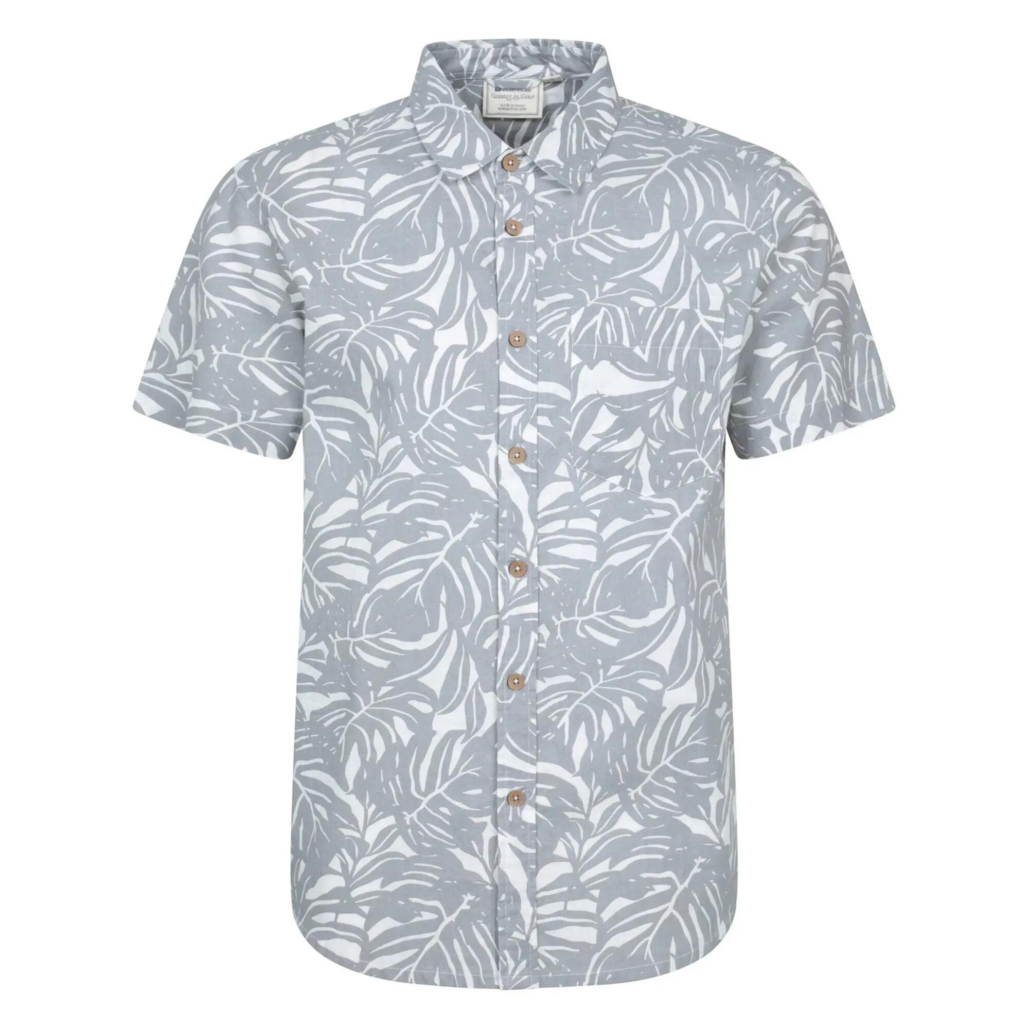 Mountain Warehouse Mens Tropical Short-Sleeved Shirt