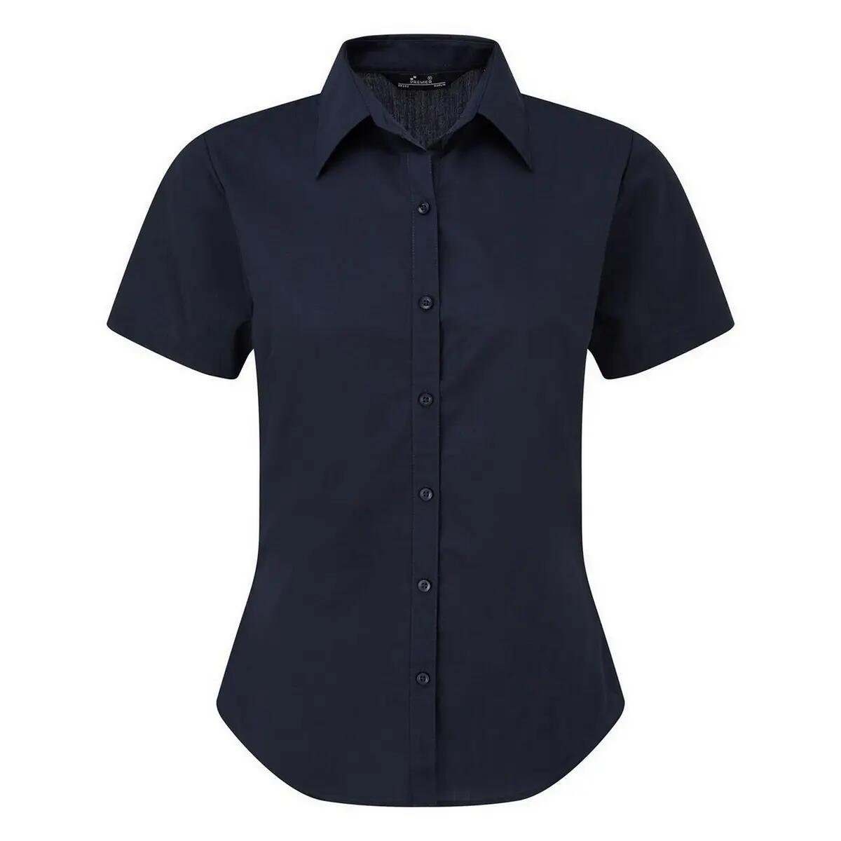 Premier Short Sleeve Poplin Blouse / Plain Work Shirt
