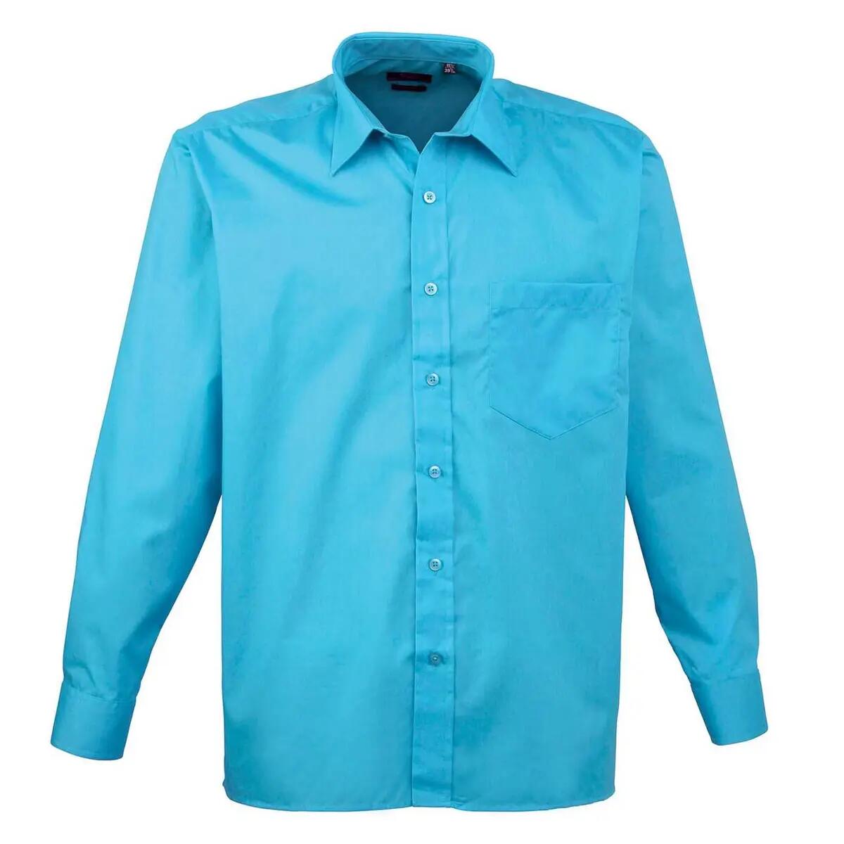 Premier Mens Poplin Long-Sleeved Shirt