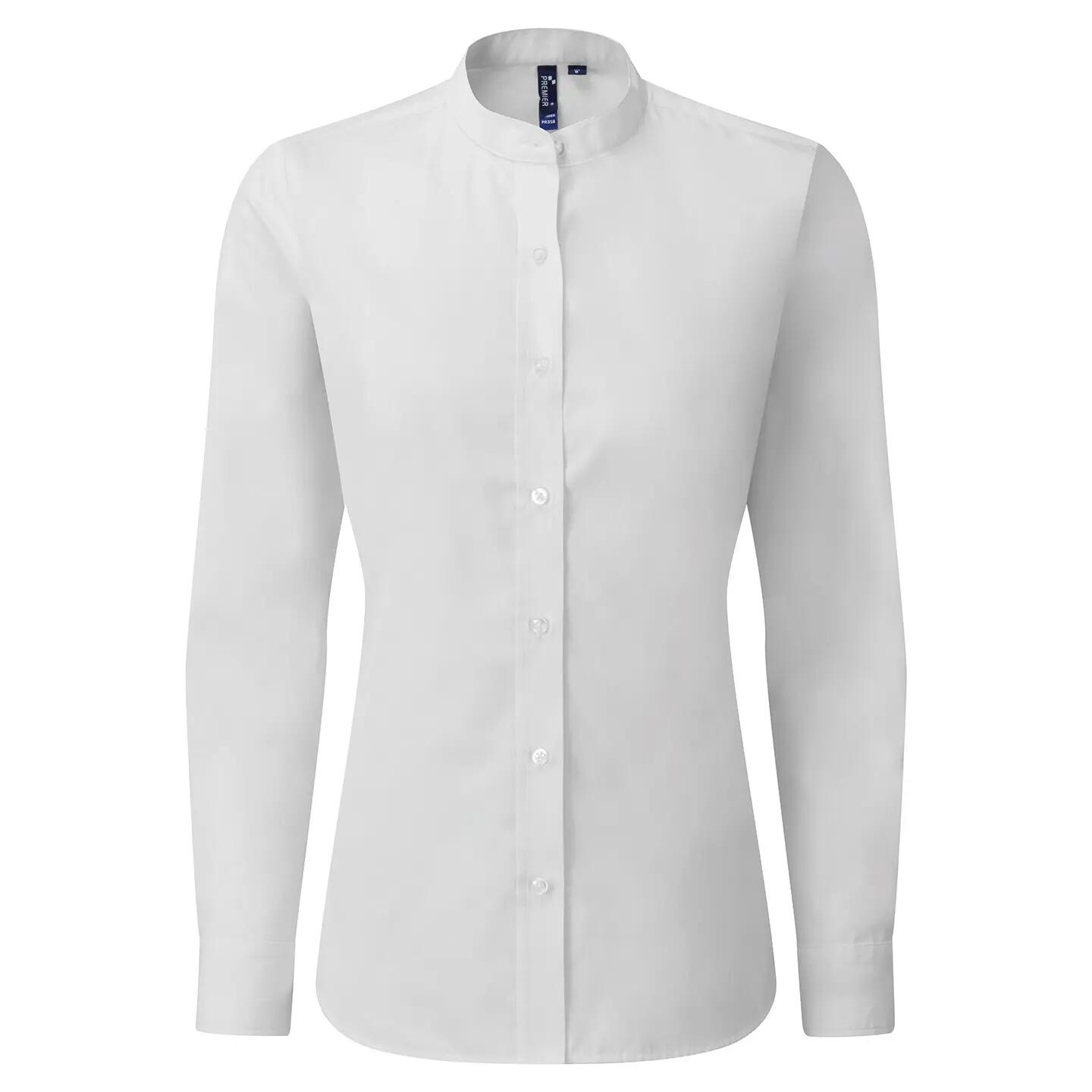 Premier Womens/Ladies Grandad Collar Formal Shirt