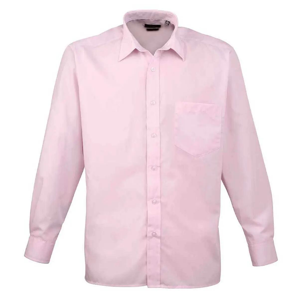 Premier Mens Poplin Long-Sleeved Shirt