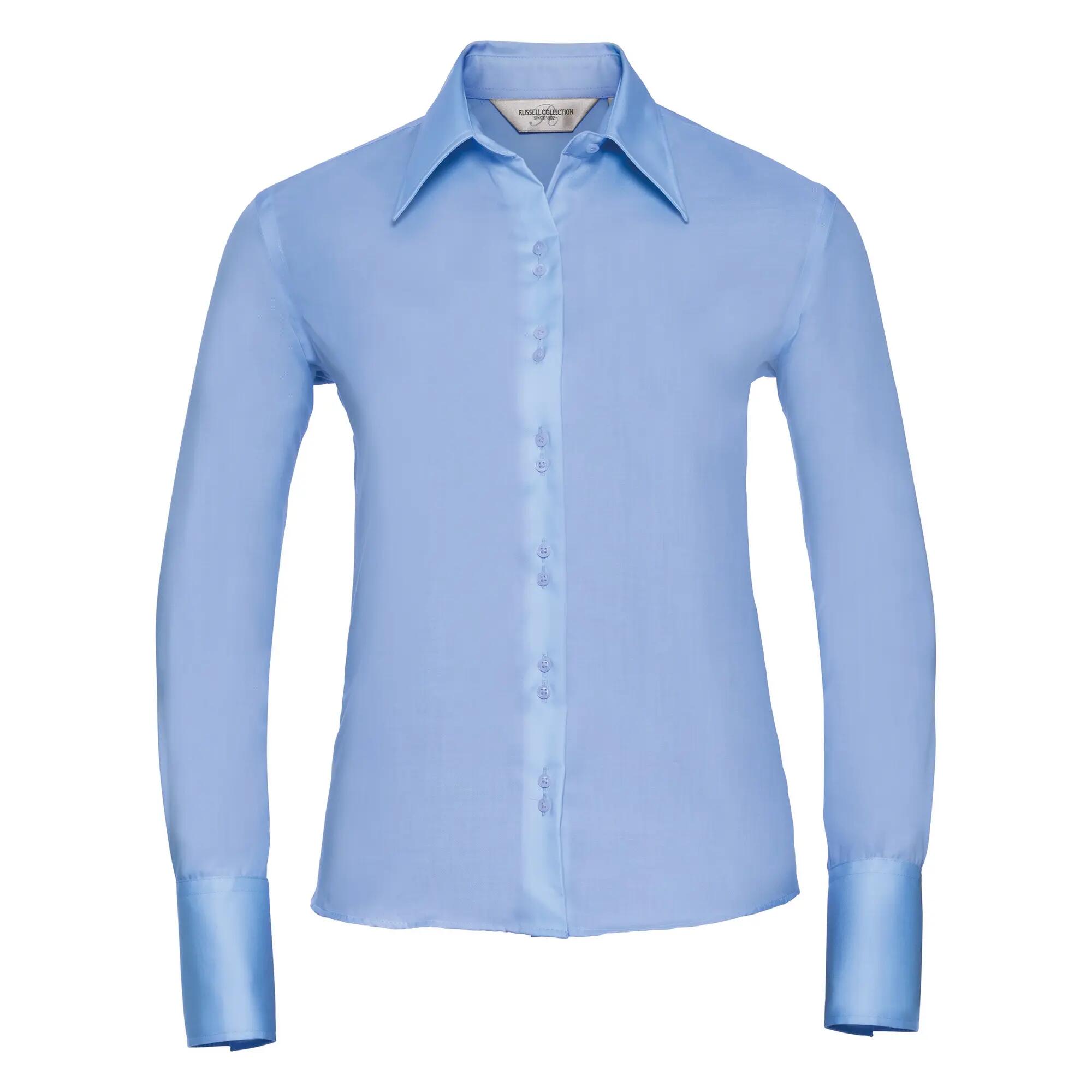 Russell Collection Ladies/Womens Long Sleeve Ultimate Non-Iron Shirt