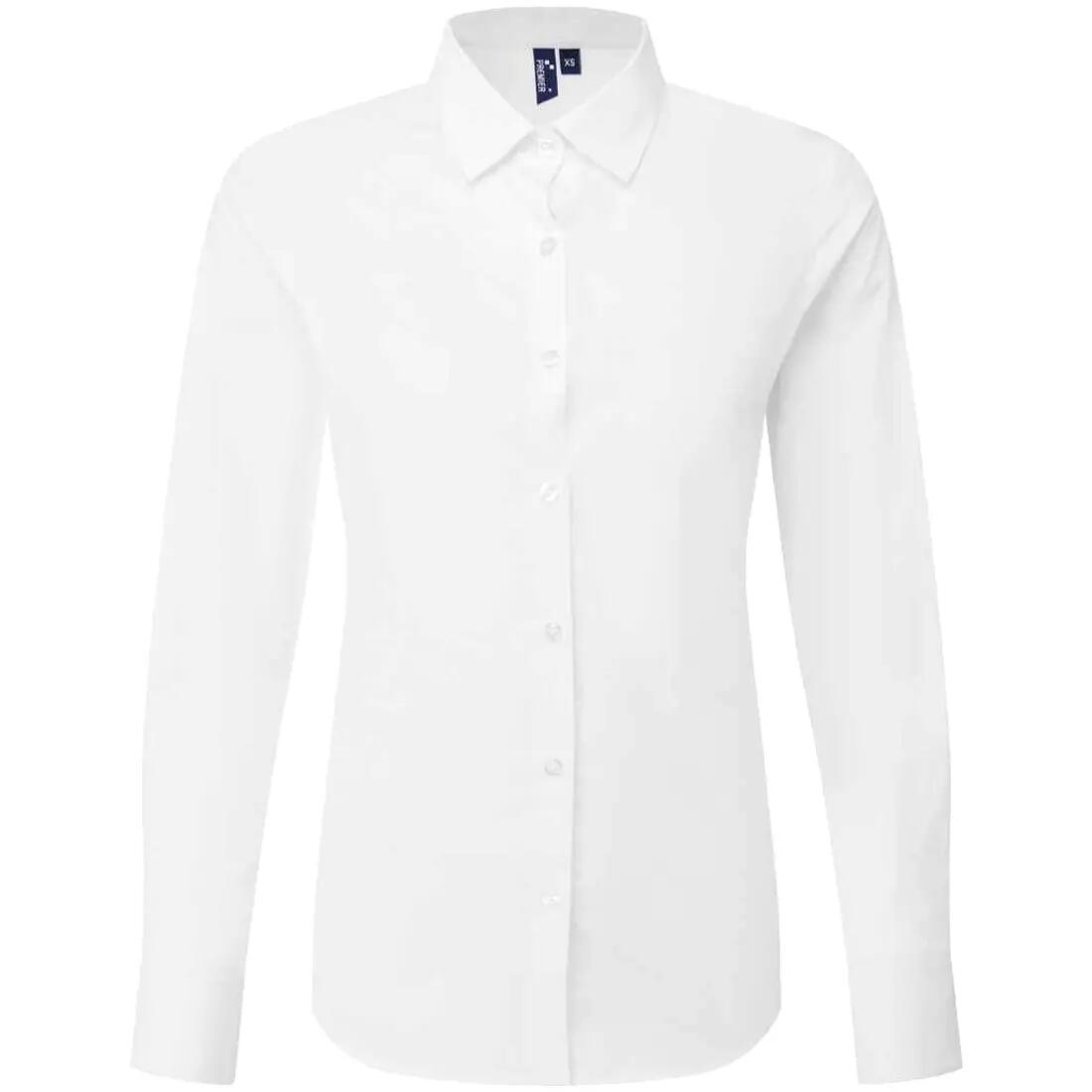 Premier Womens/Ladies Recyclight Poplin Long-Sleeved Formal Shirt