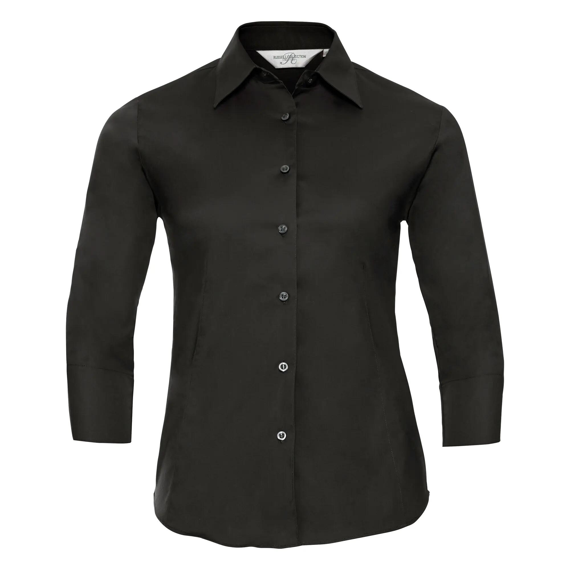 Russell Collection Ladies/Womens 3/4 Sleeve Easy Care Fitted Shirt