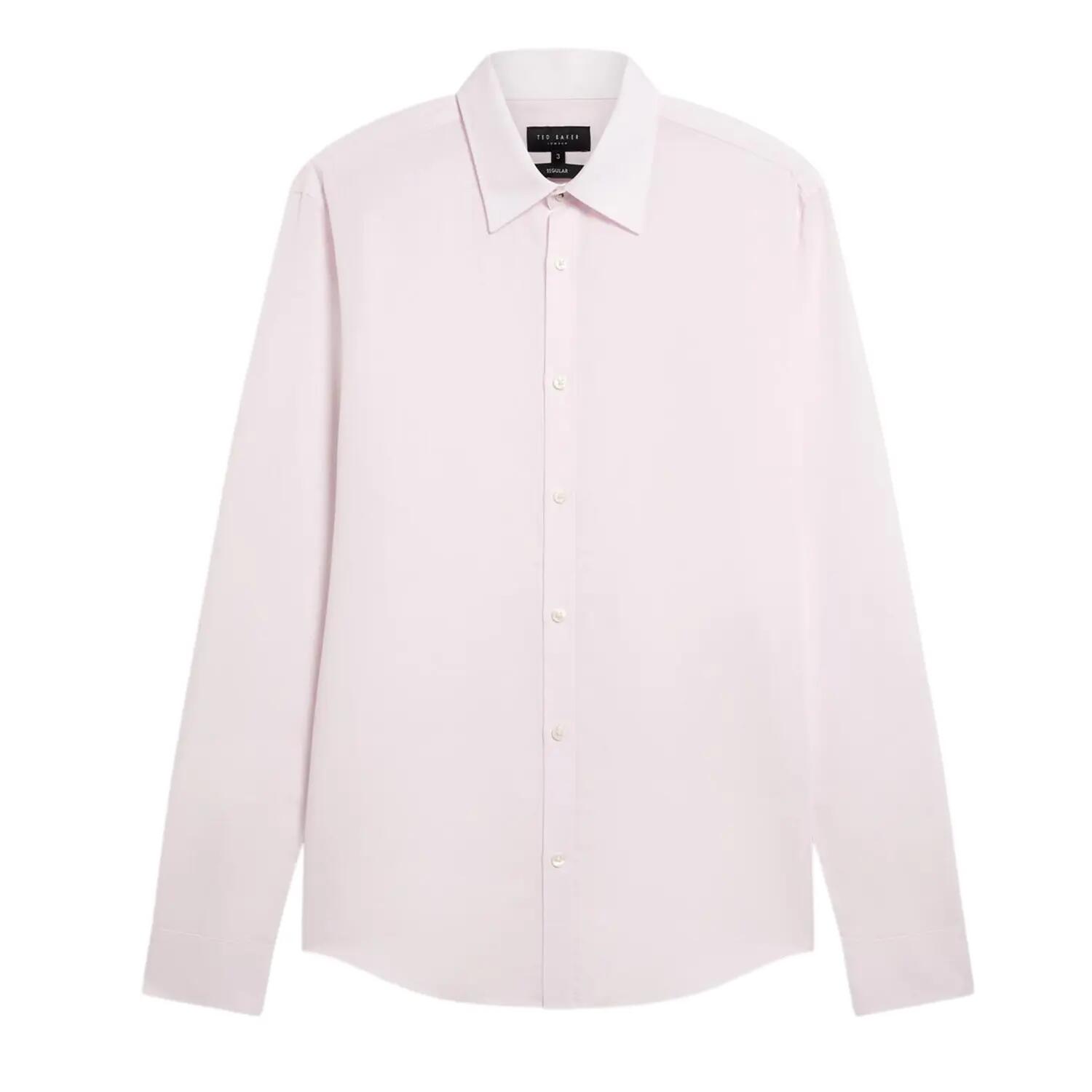 Ted Baker Mens Linen Blend Regular Long-Sleeved Shirt