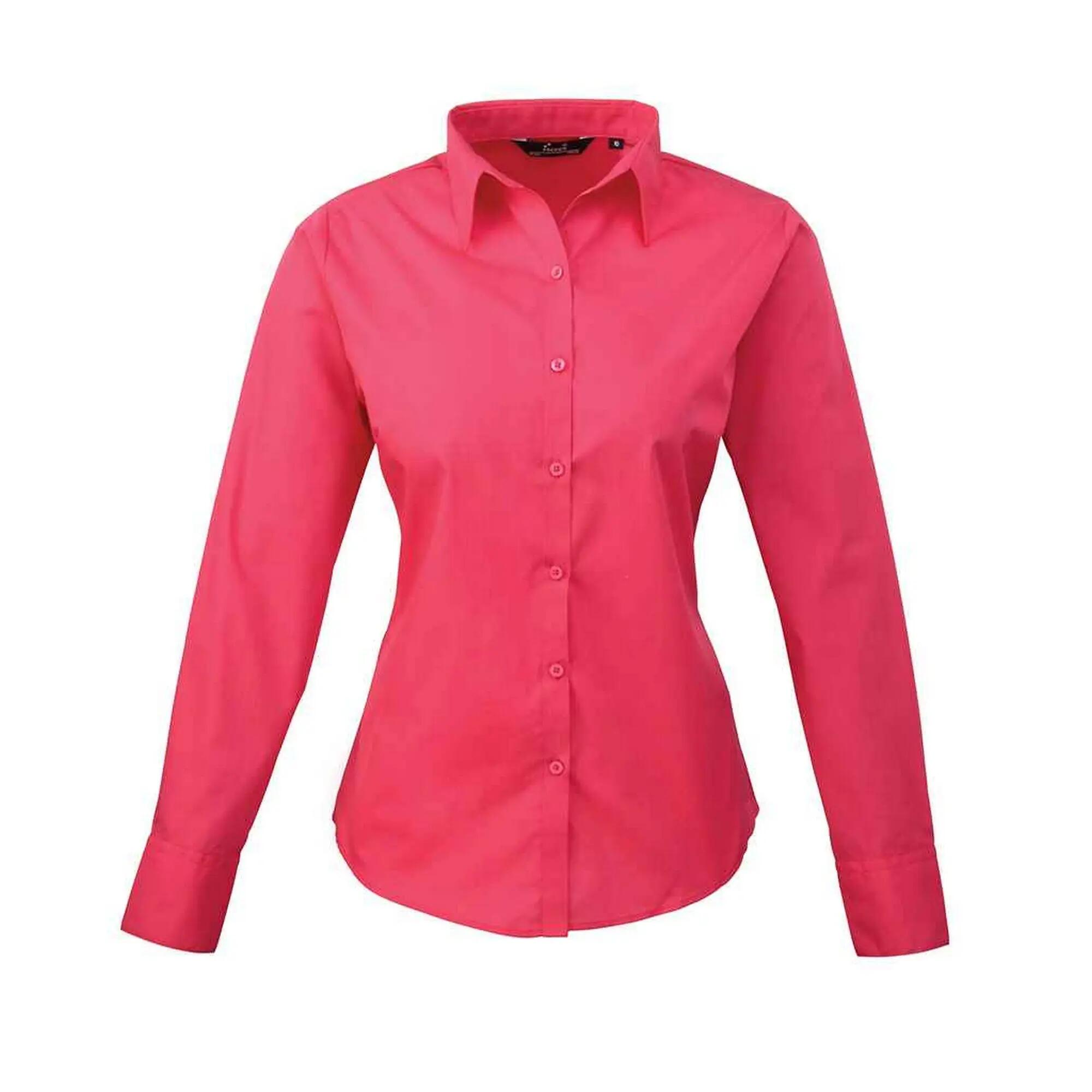 Premier Womens/Ladies Long-Sleeved Shirt