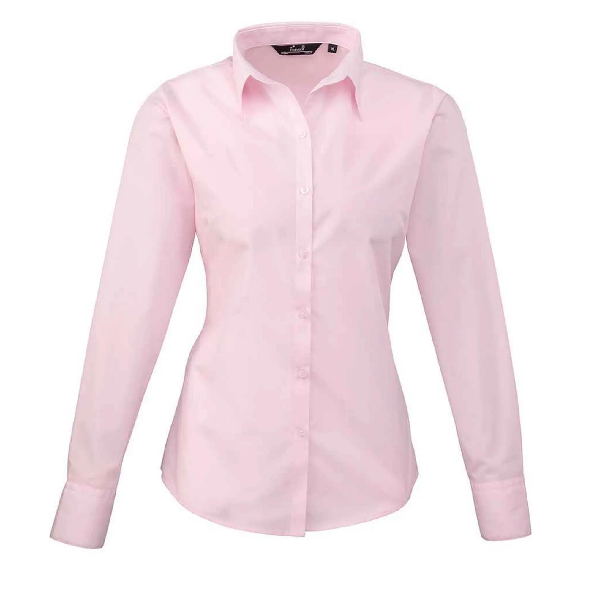 Premier Womens/Ladies Long-Sleeved Shirt